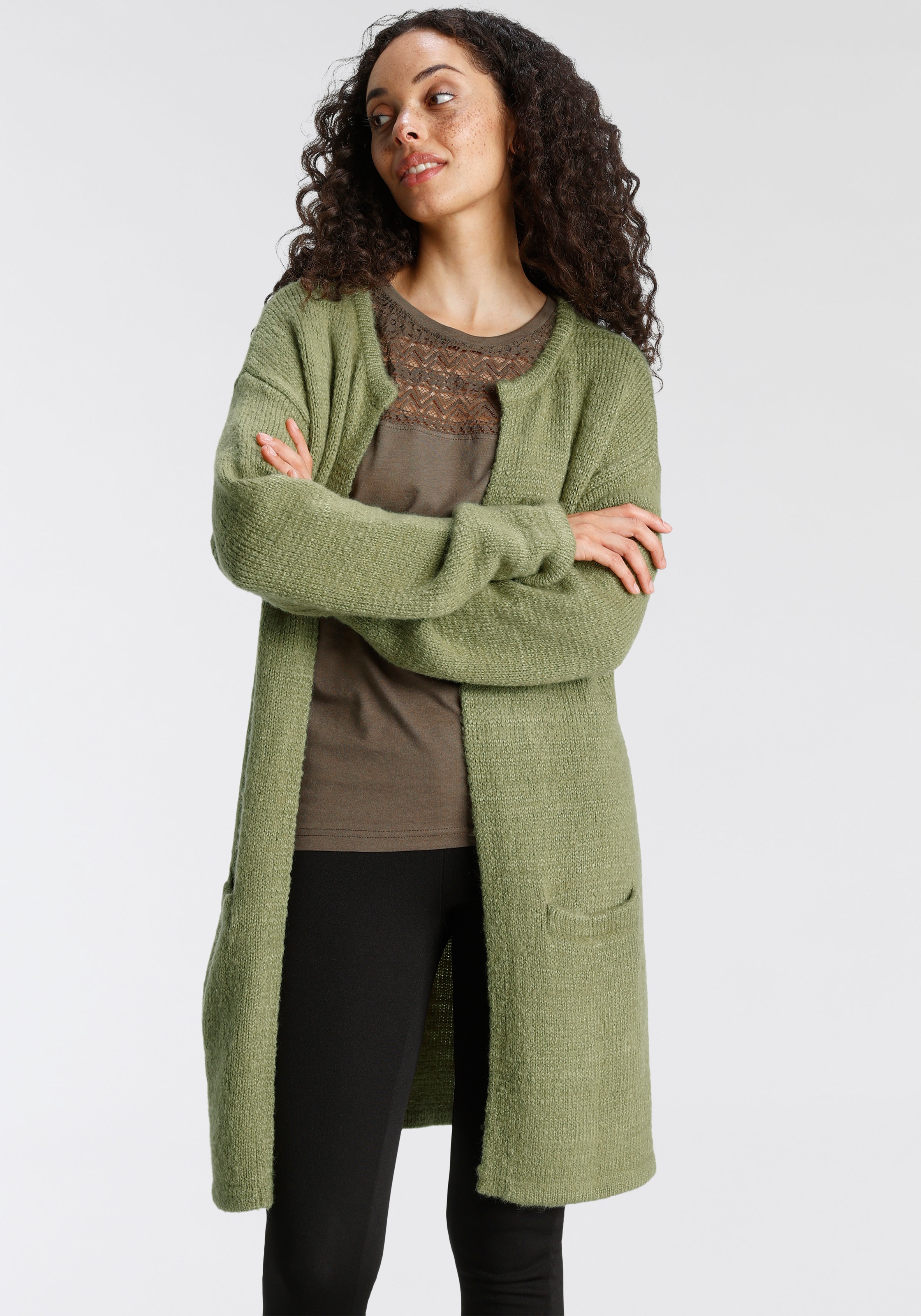 Image of Boysen's Longstrickjacke, weiches Bouclé-Material NEUE KOLLEKTION bei Ackermann Versand Schweiz