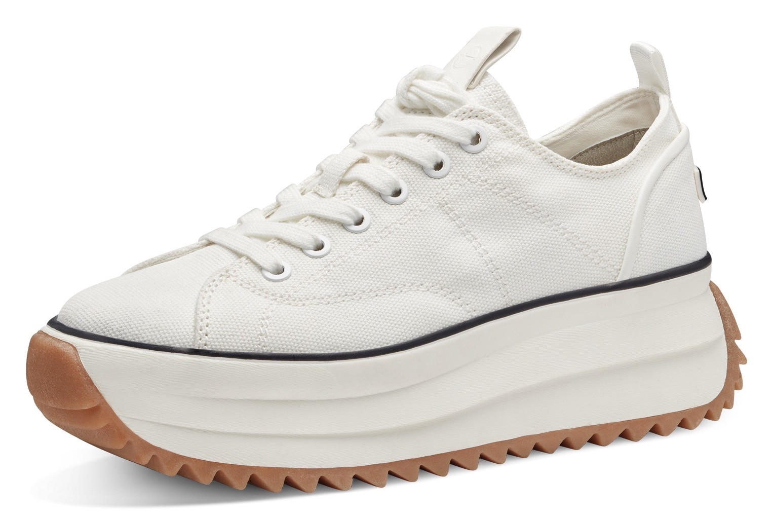 Image of Tamaris Plateausneaker "Milena", Freizeitschuh, Halbschuh, Schnürschuh in veganer Verarbeitung
