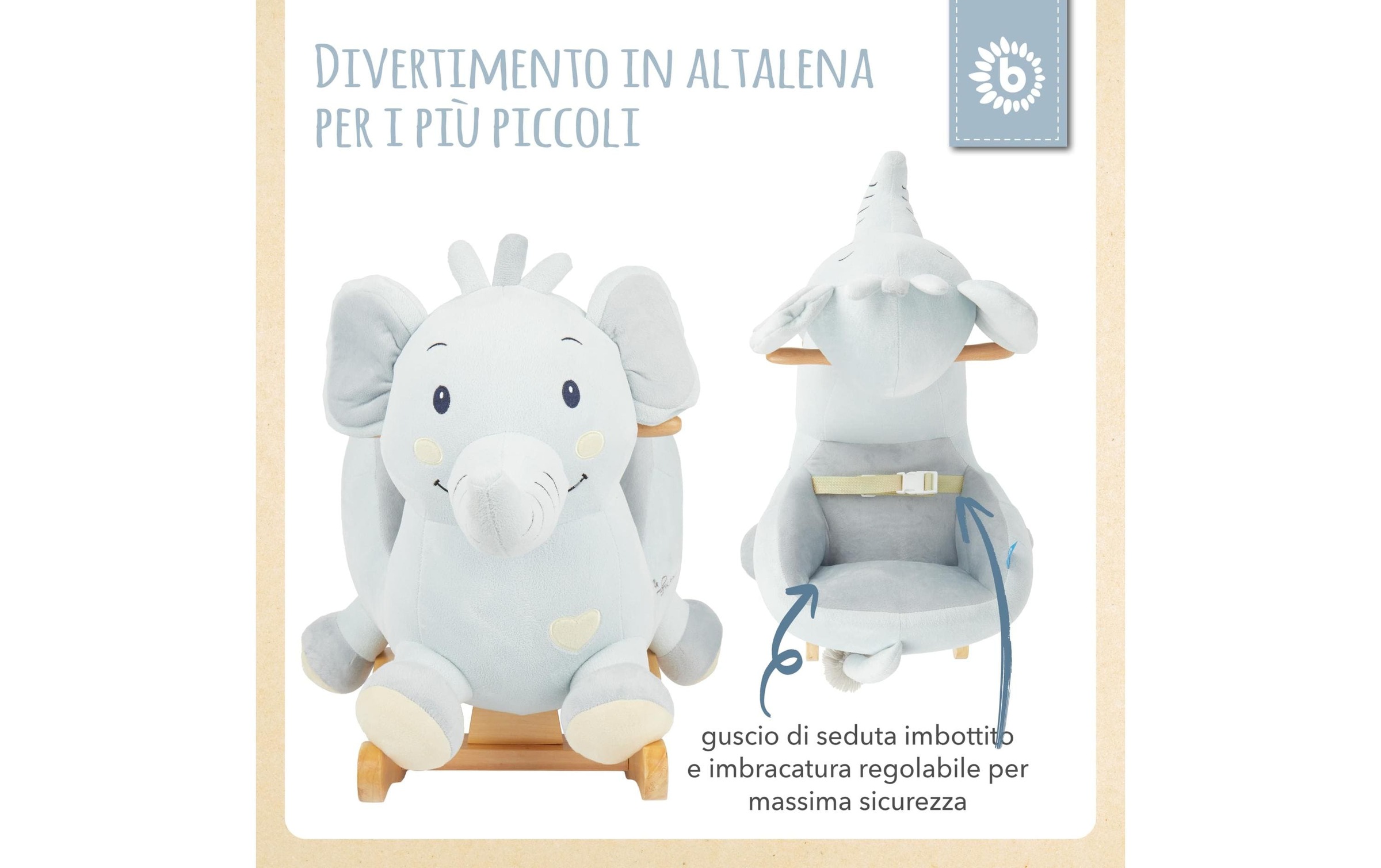 BIECO Schaukelpferd »Tiko«, Holzart: Pinie (China)