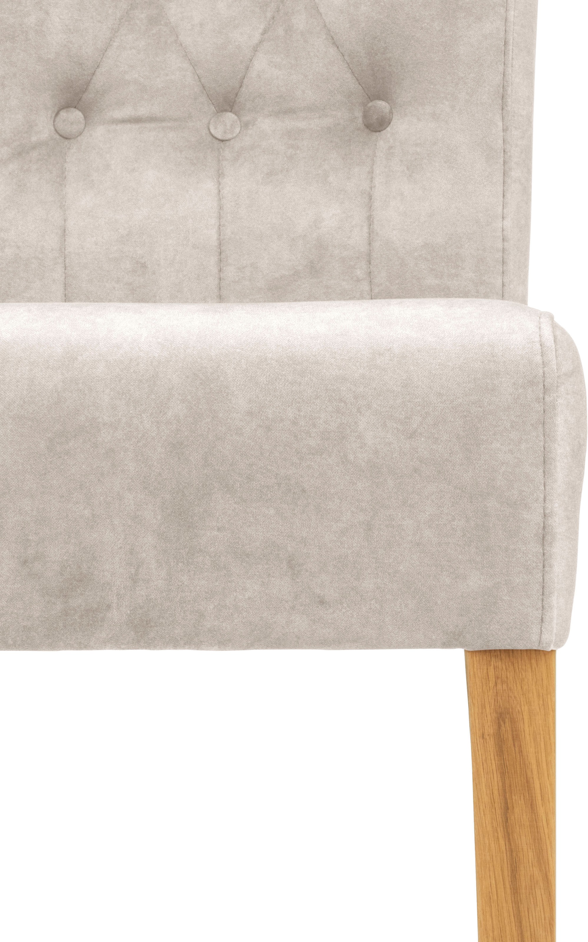Home affaire Polsterstuhl »Queen«, (Set), 2 St., Samtvelours, Esszimmerstuhl mit Knopfheftung, 2er, 4er oder 6er-Set