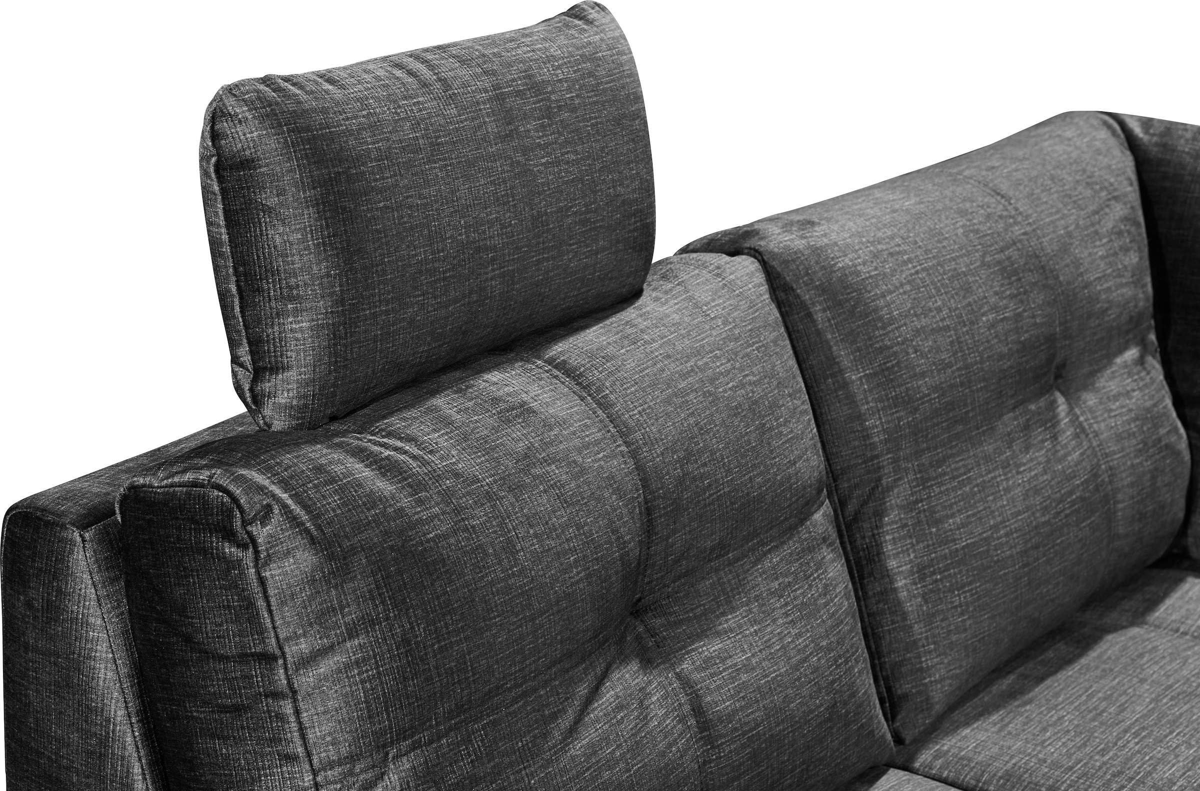 ED EXCITING DESIGN Wohnlandschaft »Alija U-Form«, mit Bettfunktion, Bettkasten, Armteilverstellung & Kopfstützen