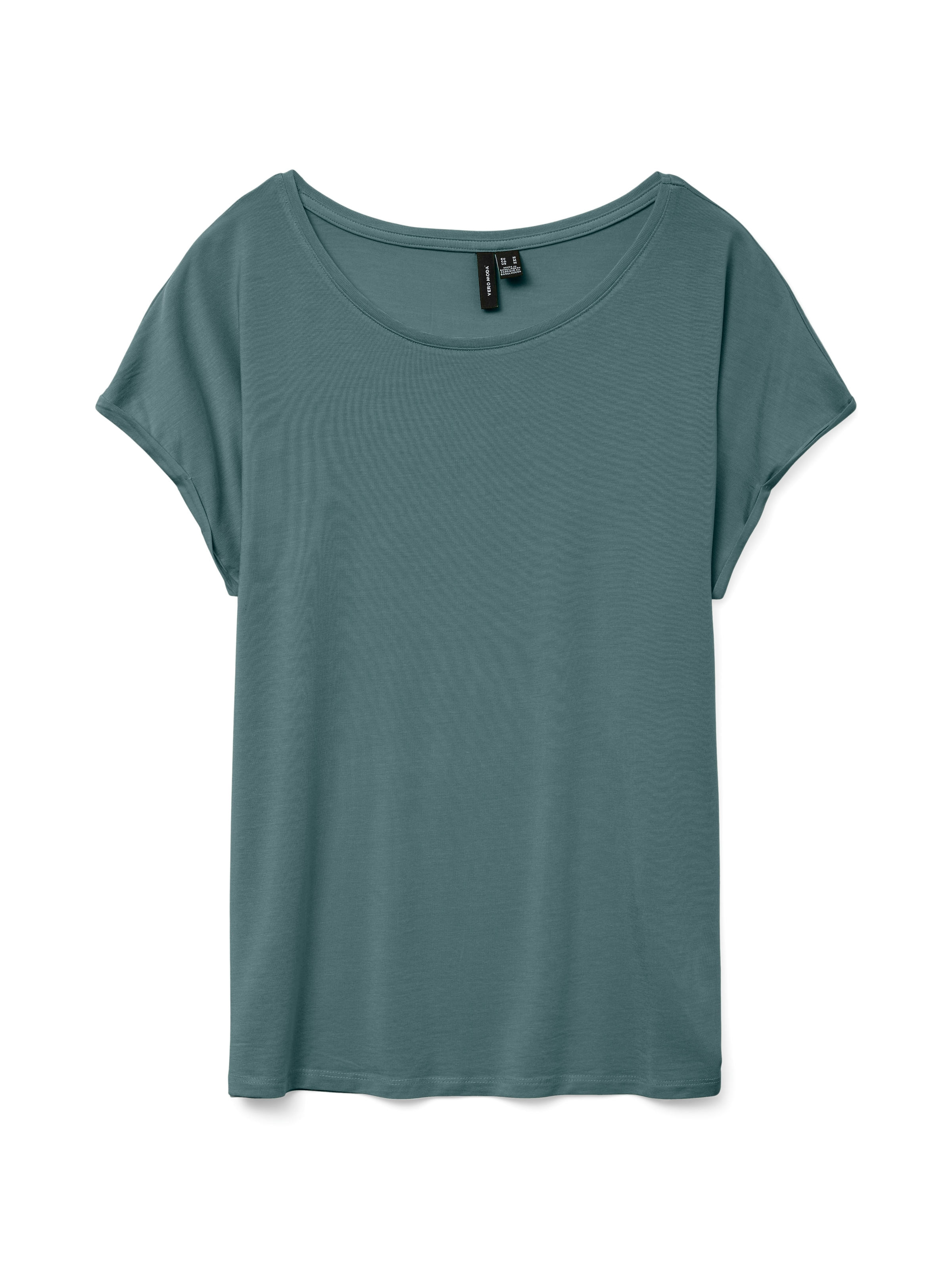 Vero Moda Rundhalsshirt »VMAVA PLAIN SS TOP GAJRS NOOS«