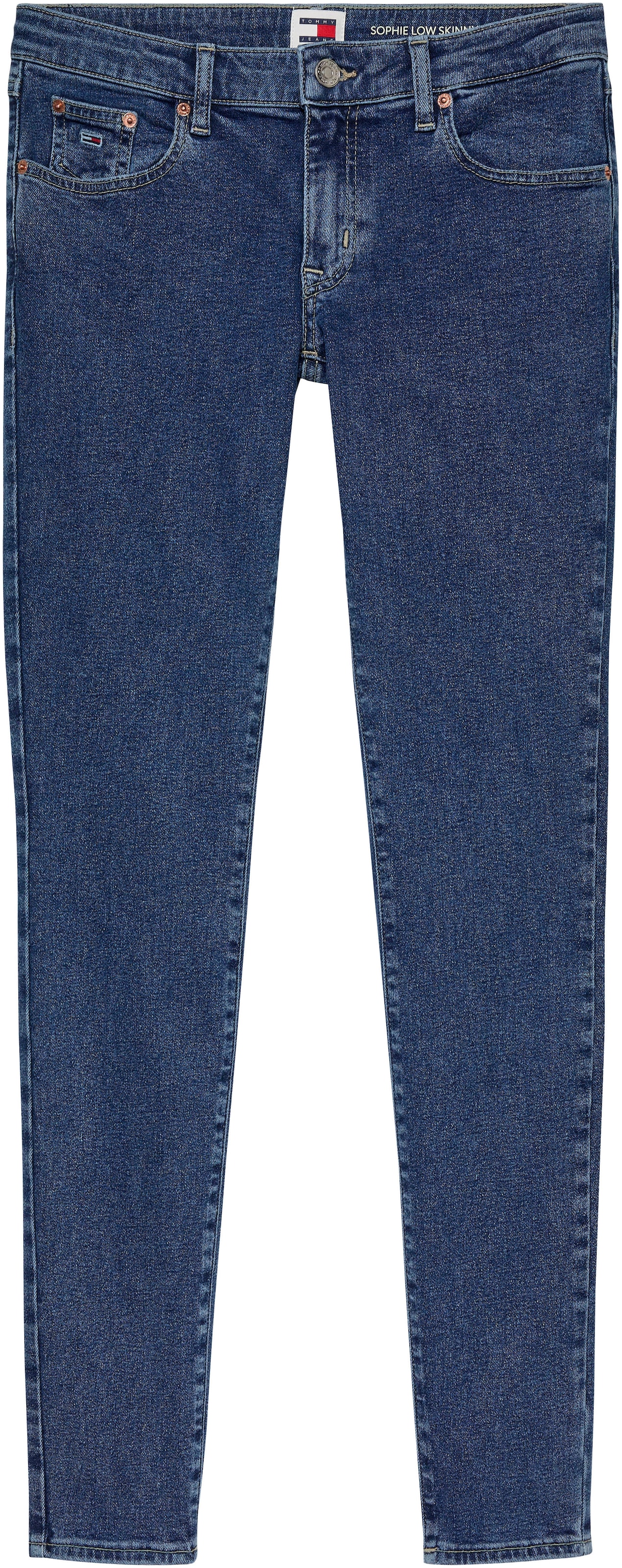 Tommy Jeans Slim-fit-Jeans »Skinny Jeans Marken Low Waist Mittlere Leibhöhe«, mit Faded-Out Effekten