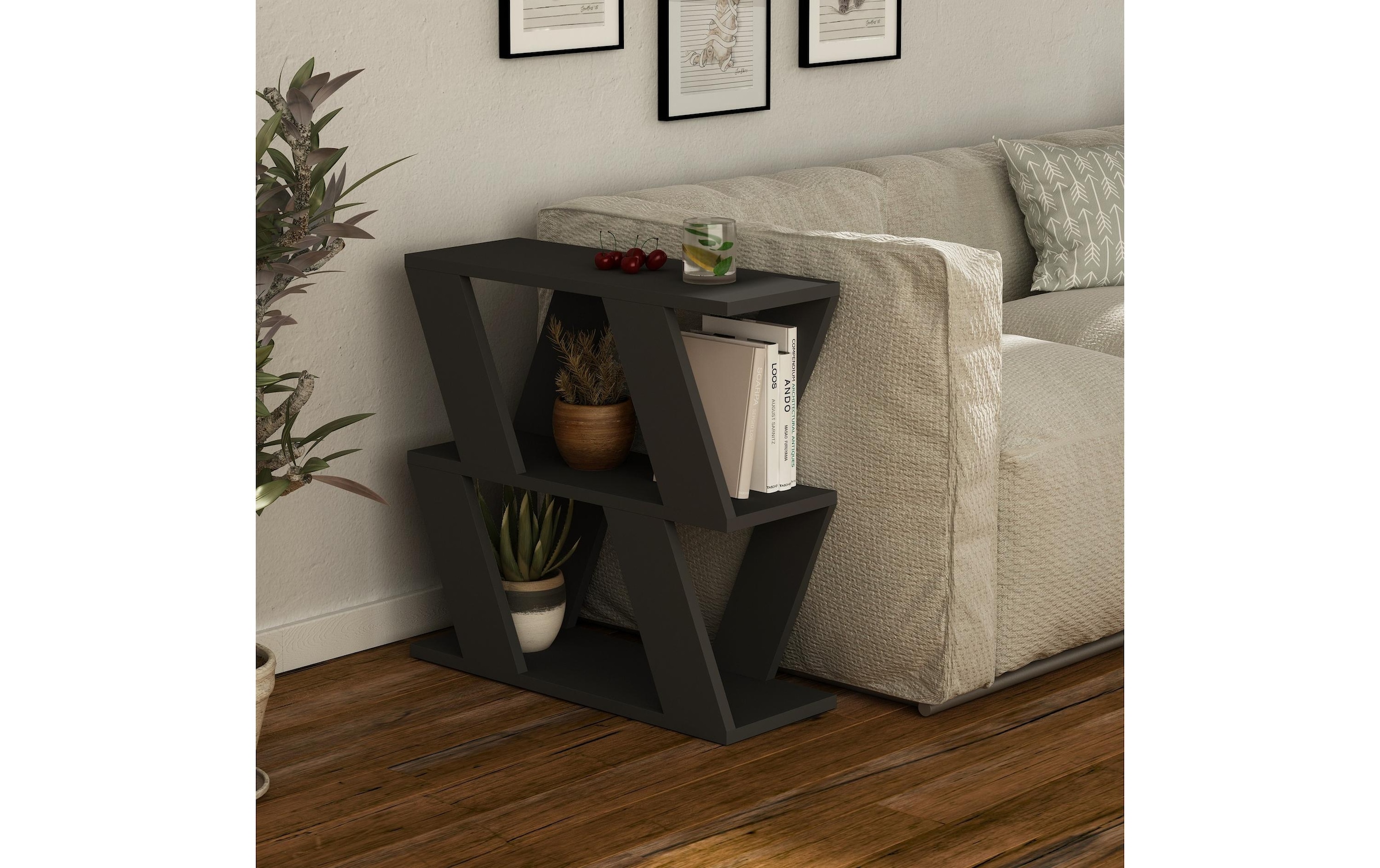 Regal »Woody Fashion Lazena 60 x 57 x 22 cm, Anthrazit«