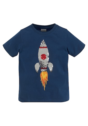 T-Shirt »Rakete aus Wendepailletten«