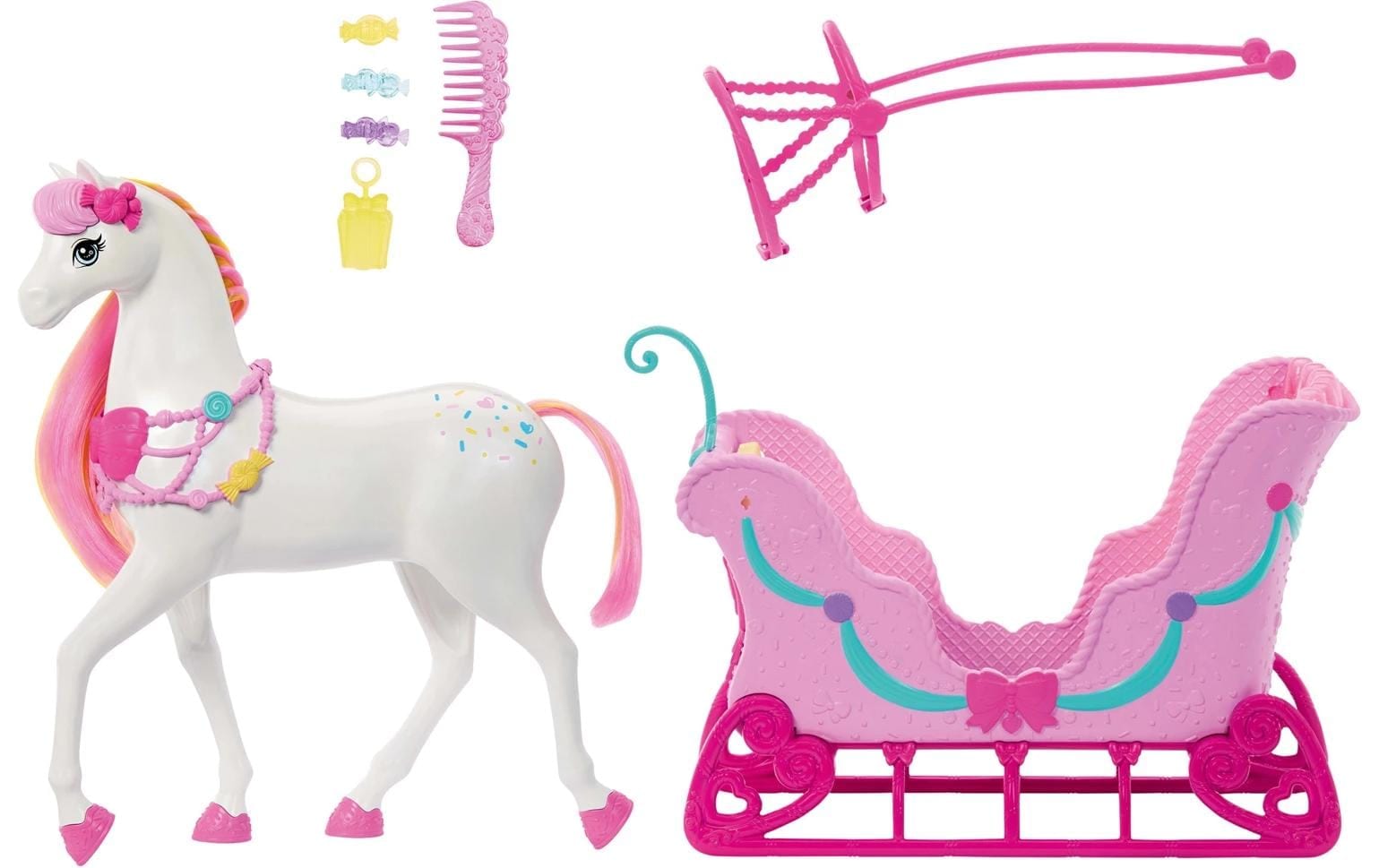 Barbie Spielwelt »Barbie in Der Nussknacker, Pferd und Schlitten« Pferd mit duftender Mähne