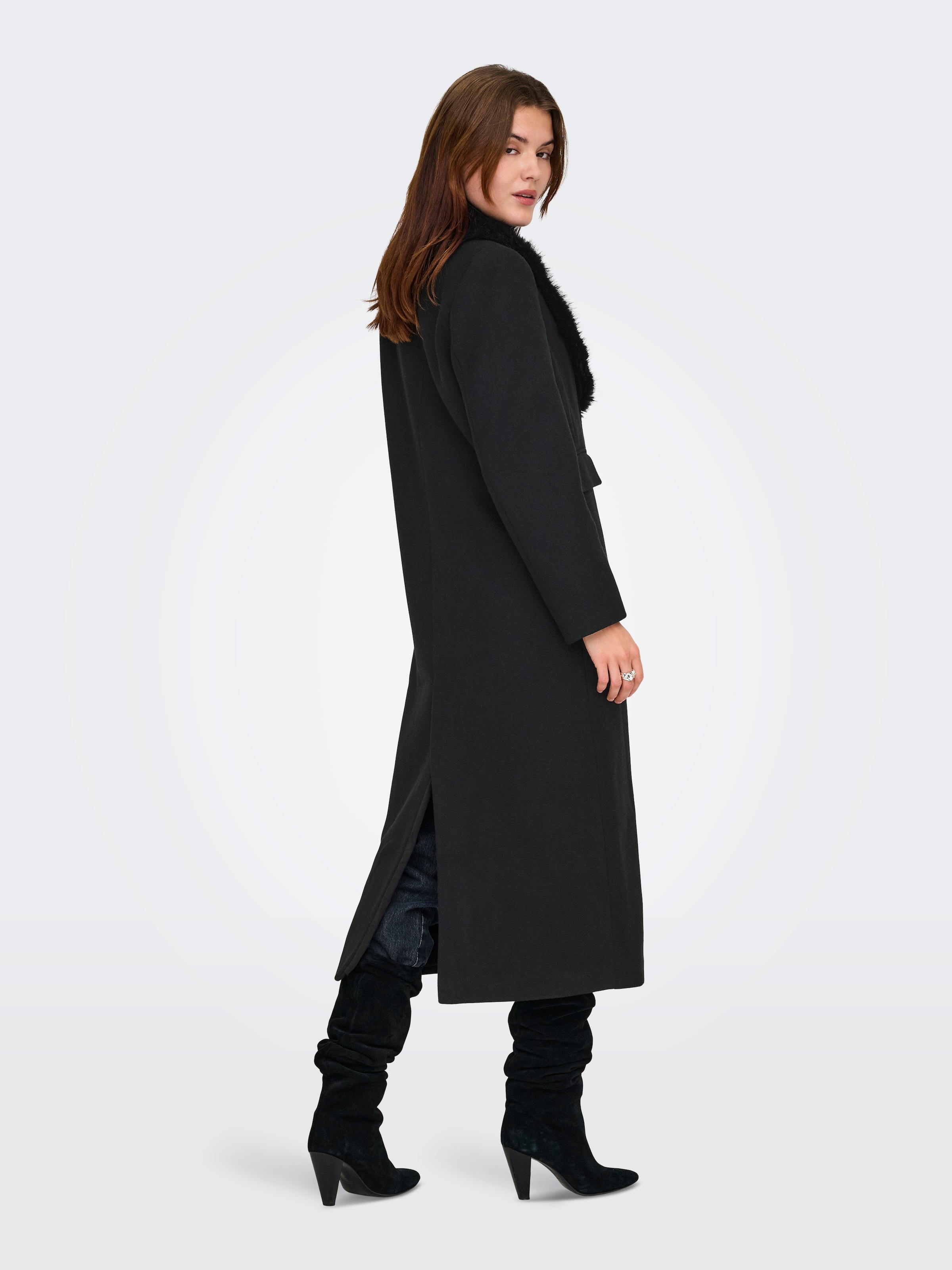 ONLY Manteau long »ONLANNIE LIFE FUR COLLAR COAT CC OTW«