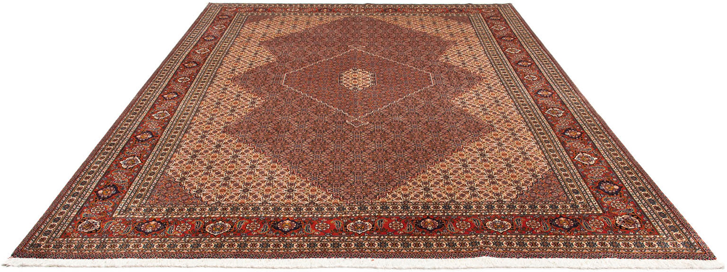 Image of morgenland Orientteppich »Perser - Nomadic - 352 x 265 cm - braun«, rechteckig, 10 mm Höhe, Wohnzimmer, Handgeknüpft, Einzelstück mit Zertifikat bei Ackermann Versand Schweiz