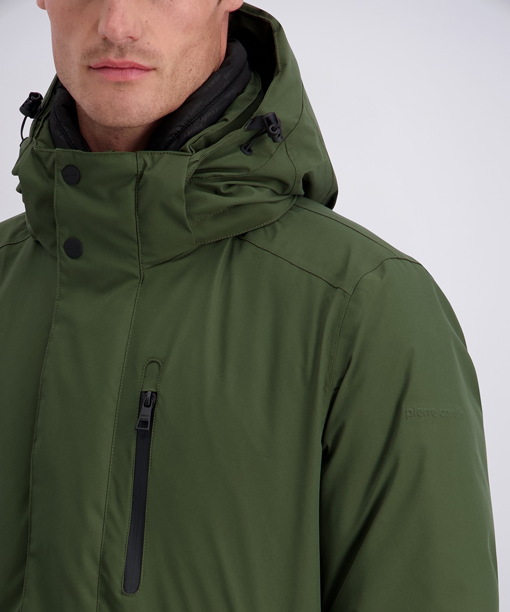 Pierre Cardin Parka avec capuche Nahtverstärkung an kritischen Stellen