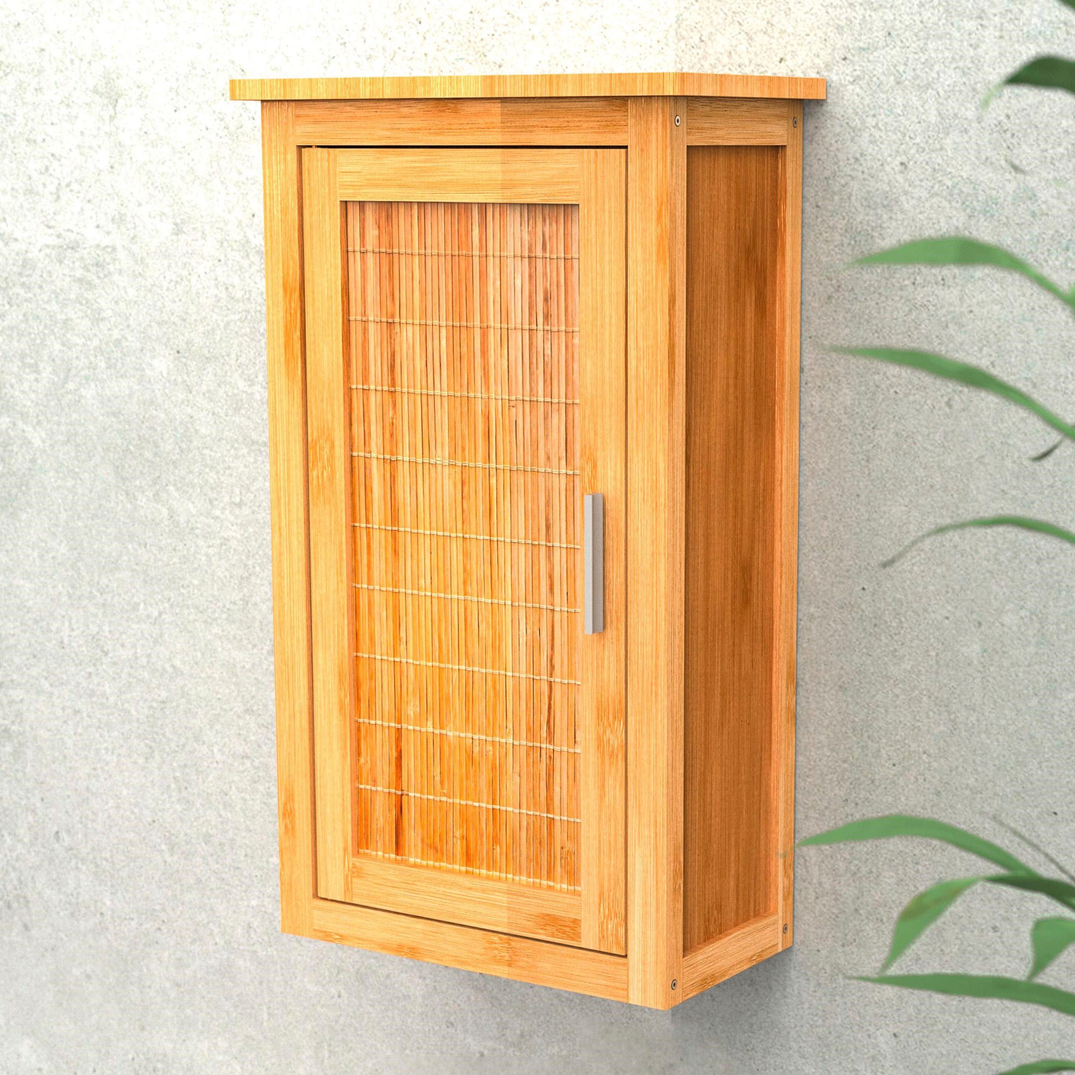 Image of Eisl Hängeschrank "Bambus" Badezimmerschrank schmal für die Wand