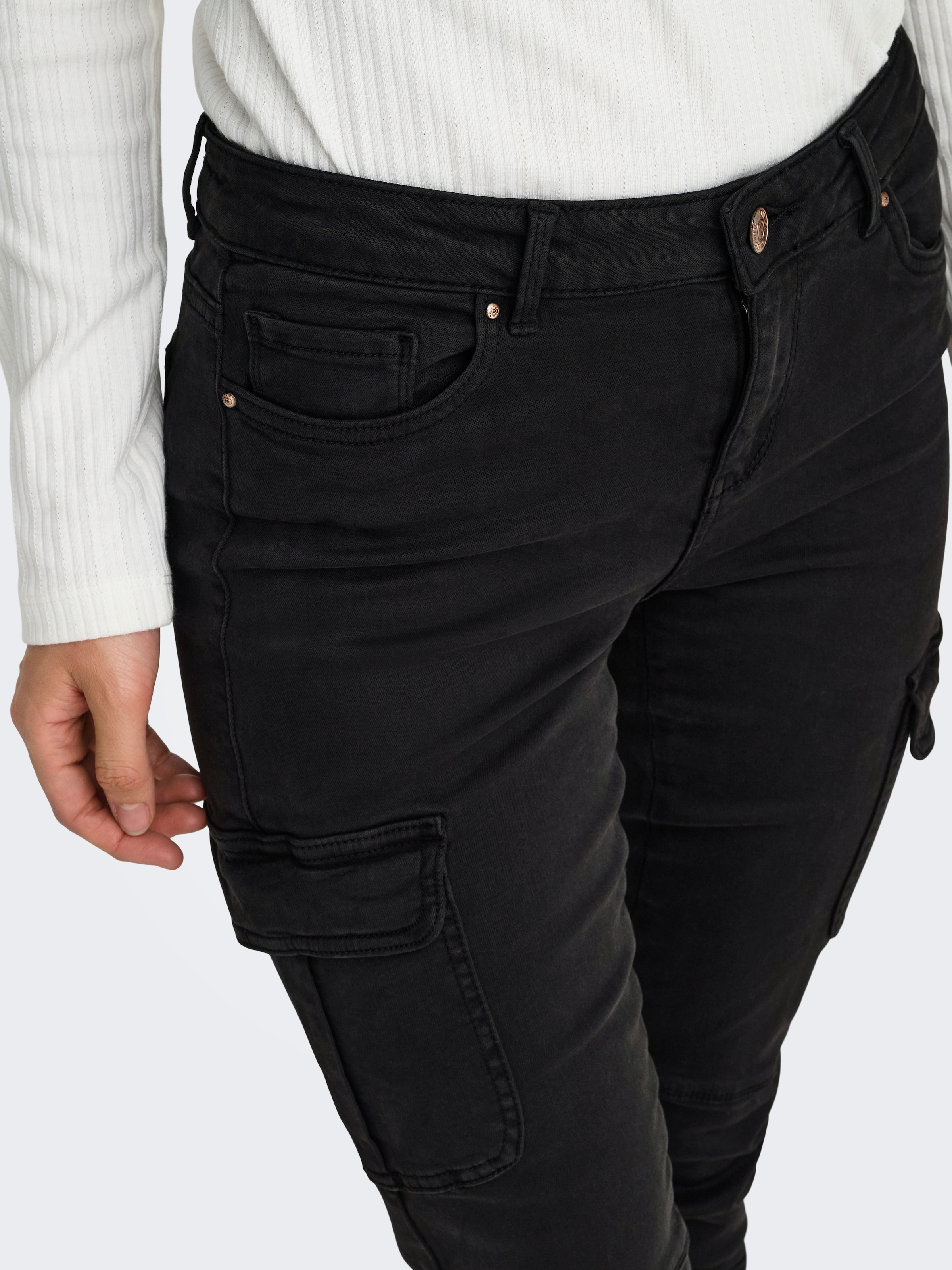 ONLY Pantalon cargo »ONLMISSOURI REG ANK CARGO PNT NOOS«  mit Stretchsäumen