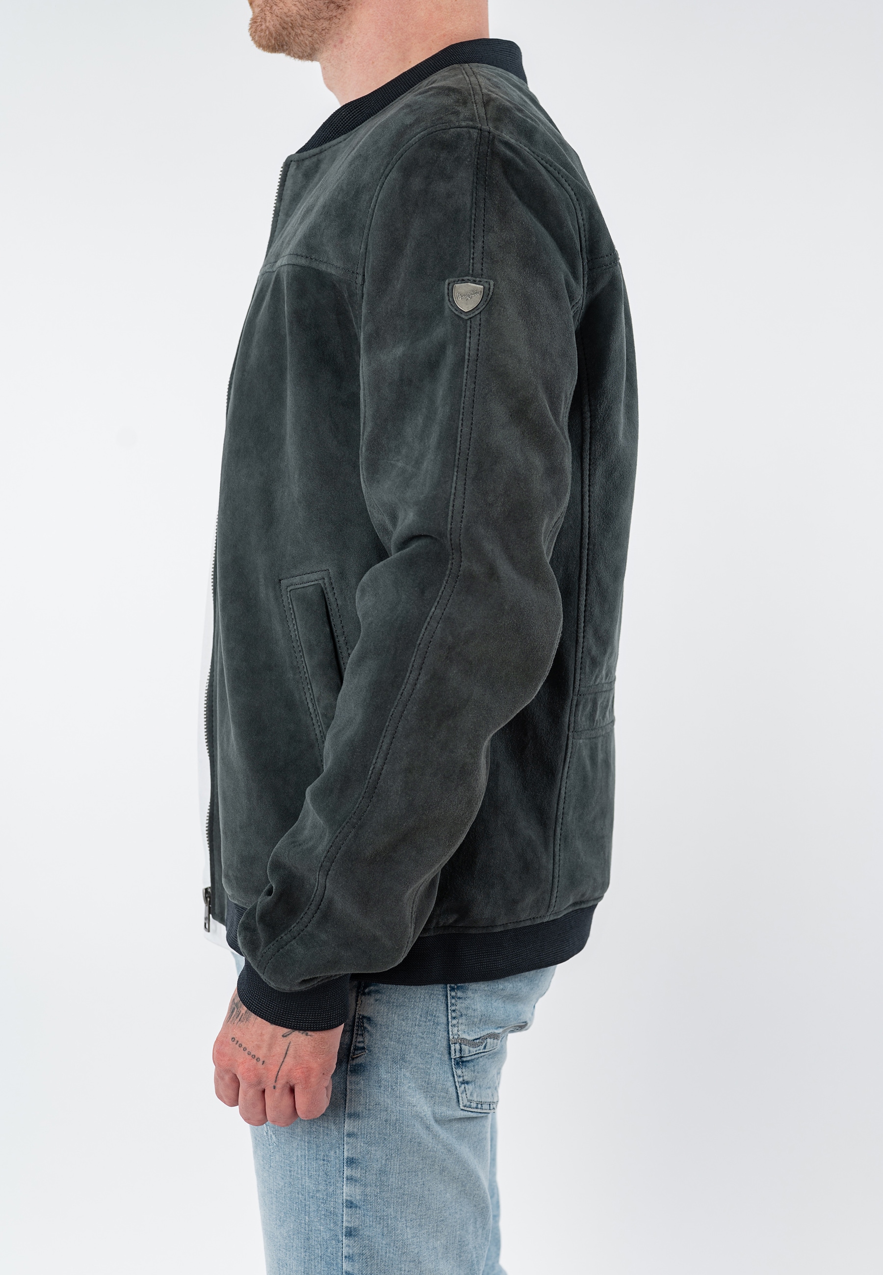 Mauritius Veste en cuir »MMSahol« aus feinem Veloursleder