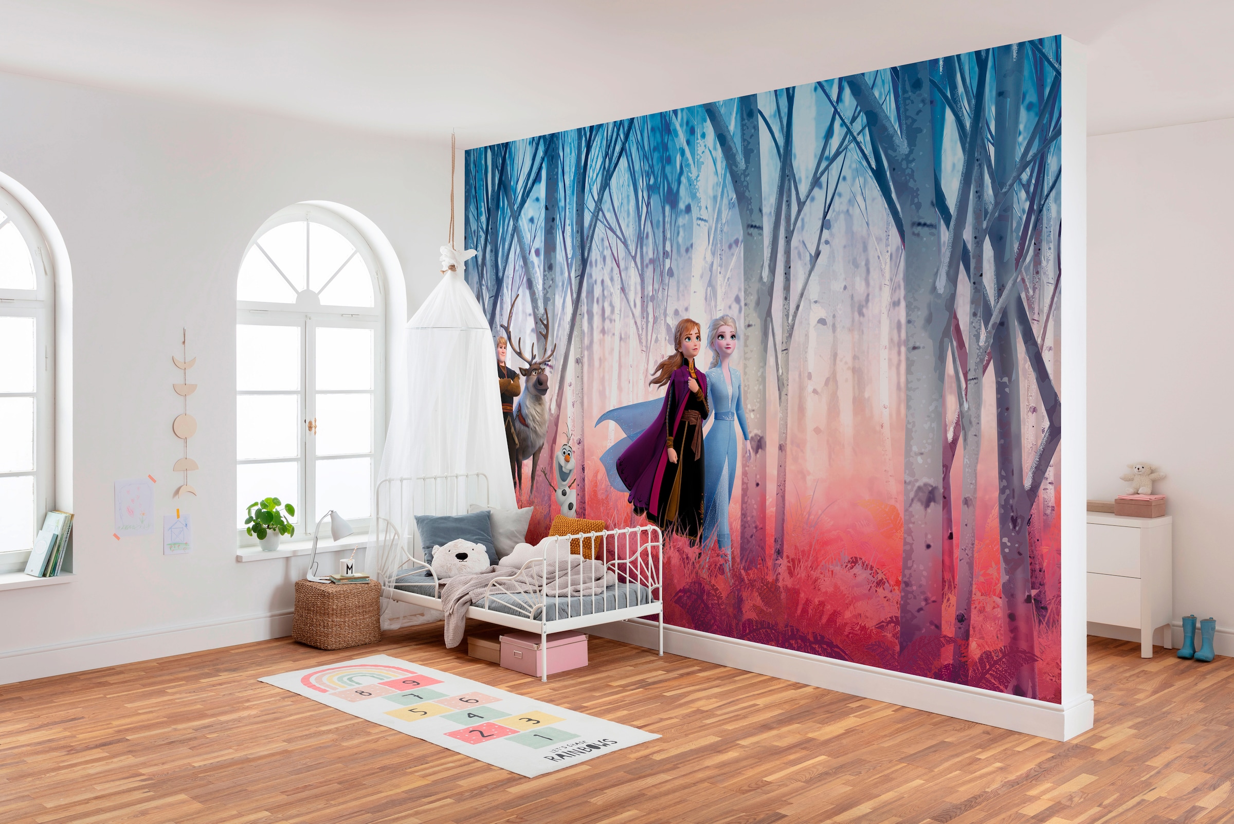 Komar Fototapete »Frozen Friends forever - Grösse 368 x 254 cm« bedruckt glatt Kinderzimmer