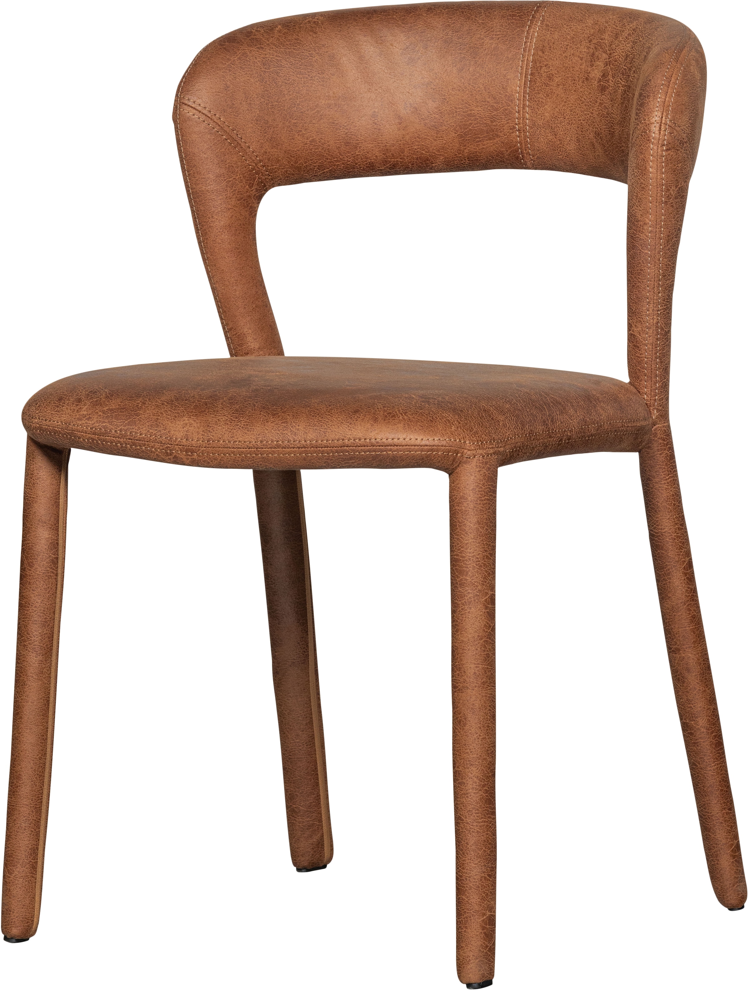 Image of WOOOD Esszimmerstuhl "Noble mit Bezug und vollgepolstertem Gestell B 51 x T 56 x H 76 cm" (Set) 2 Stk.(Set, 2 St)Tragkraft 120 kg, Sehr hohe Verschleissfestigkeit Kunstleder