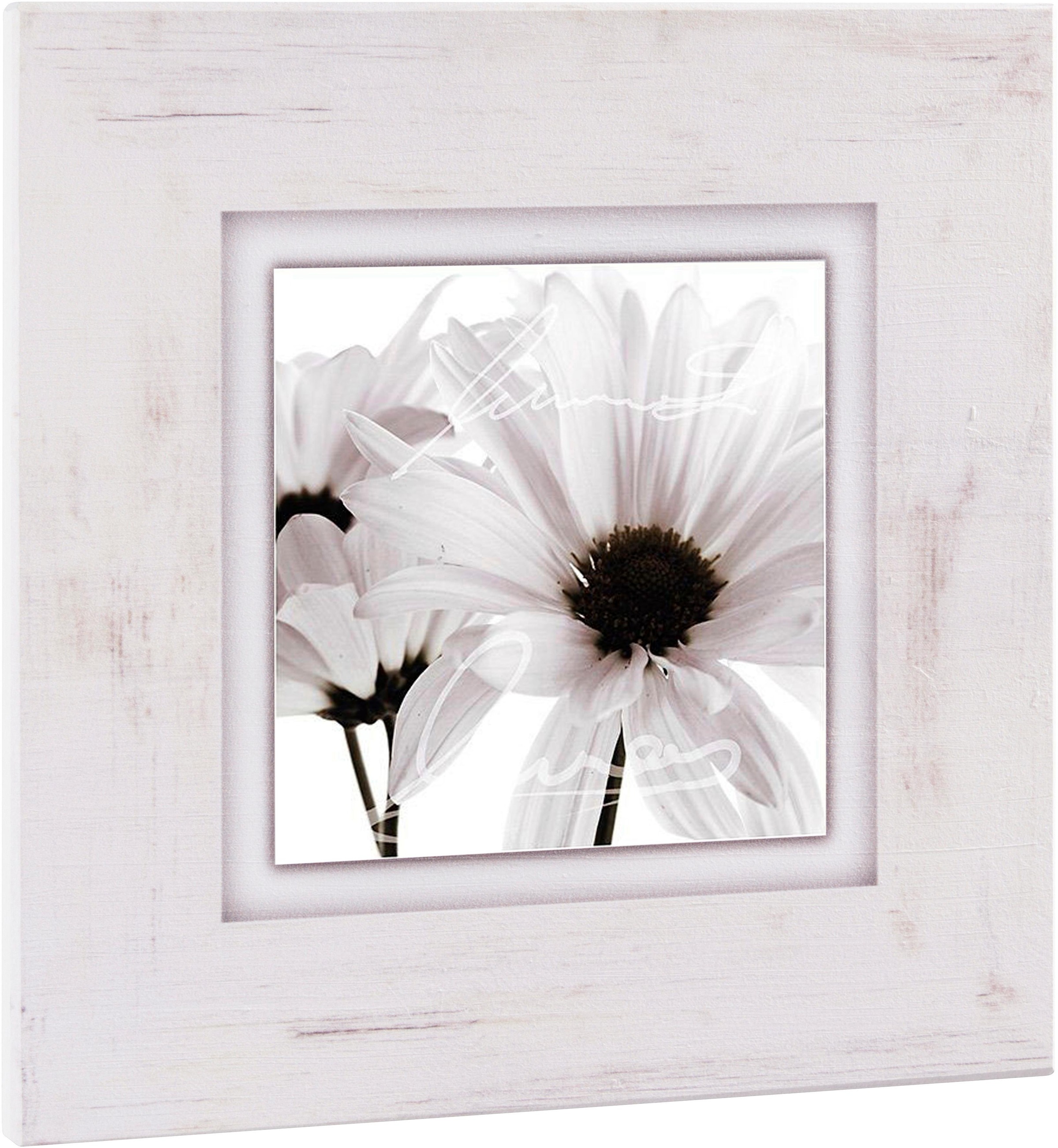 Image of Home affaire Holzbild »Weisse Blüten«, 40/40 cm bei Ackermann Versand Schweiz