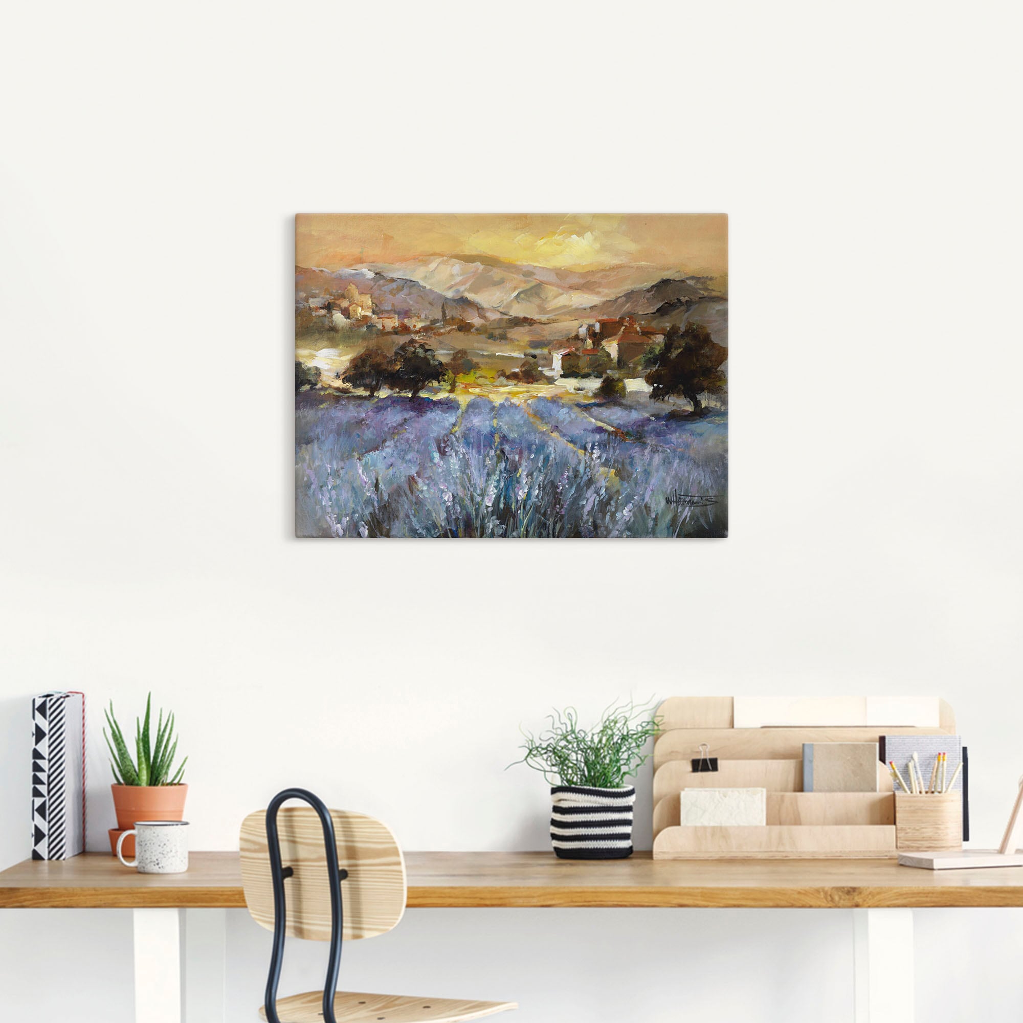 Artland Leinwandbild »Toskana Romantic I« Europa 1 Stk. tlg. auf Keilrahmen gespannt