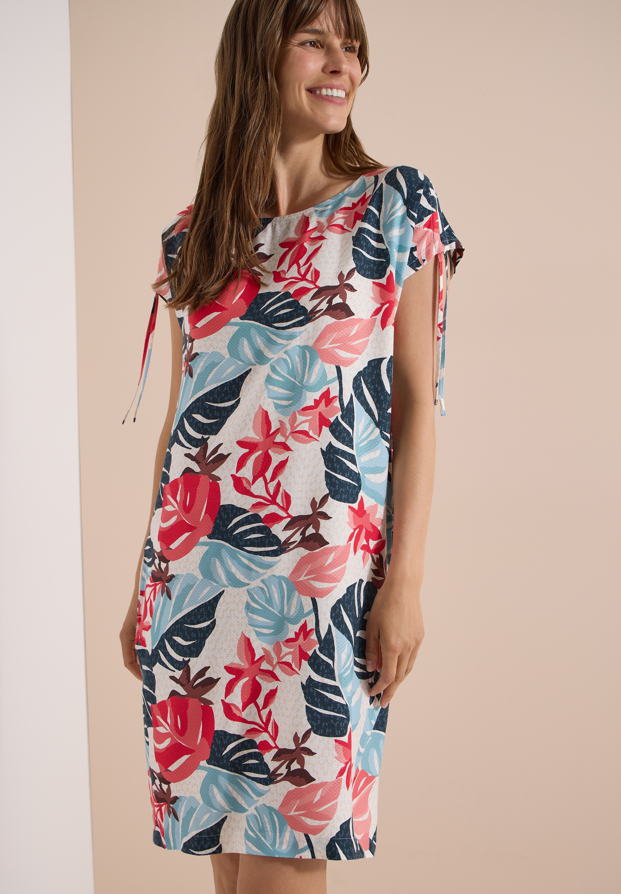 Image of Cecil Sommerkleid Sommerkleid, Rundhalsausschnitt, Viskose