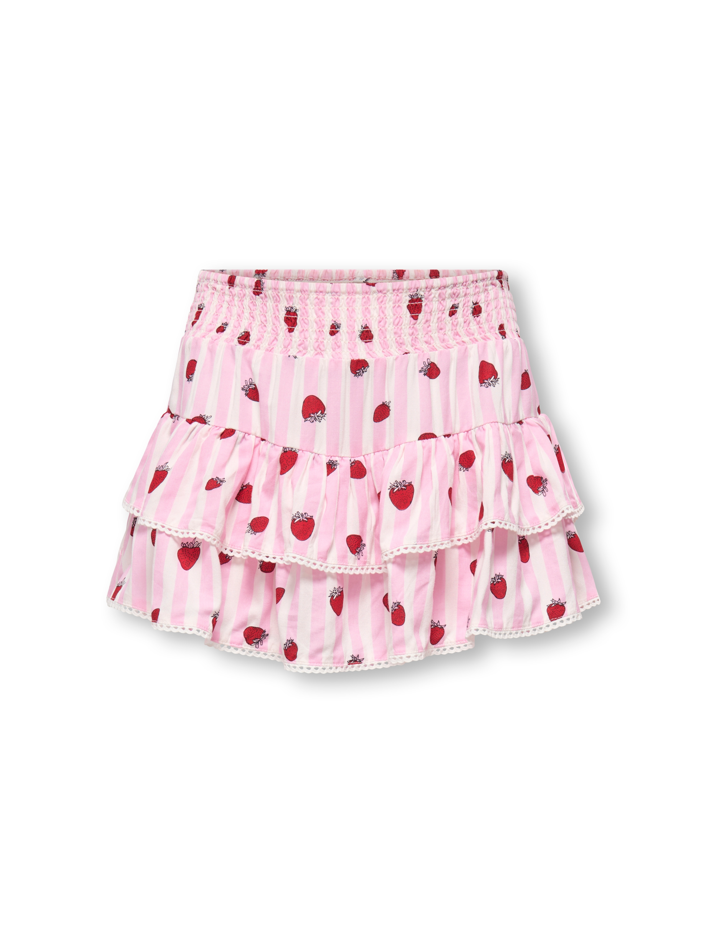 KIDS ONLY Jupe d'été »KOGGLOW LIFE TAPED EDGE SKORT AOP WVN« 1 mit tollen Volants mit dezenter Spitzenkante