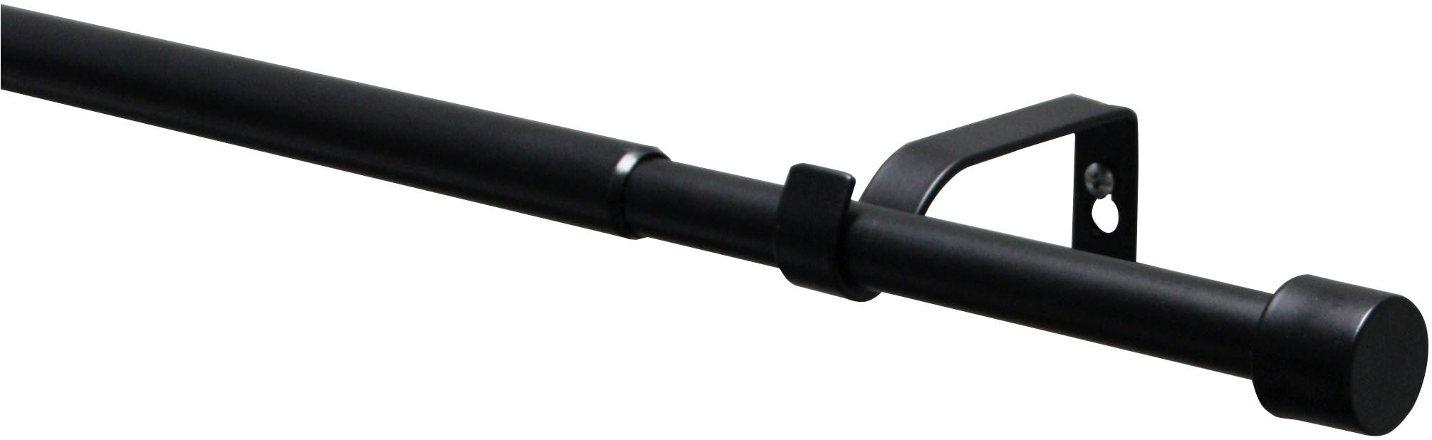 Image of GARDINIA Gardinenstange "Gardinenstangen Set Kos" Ø 19 mm 1 läufig-läufig mit Bohren, Schrauben, Wandmontage, Metall, Ø 19/16 mm