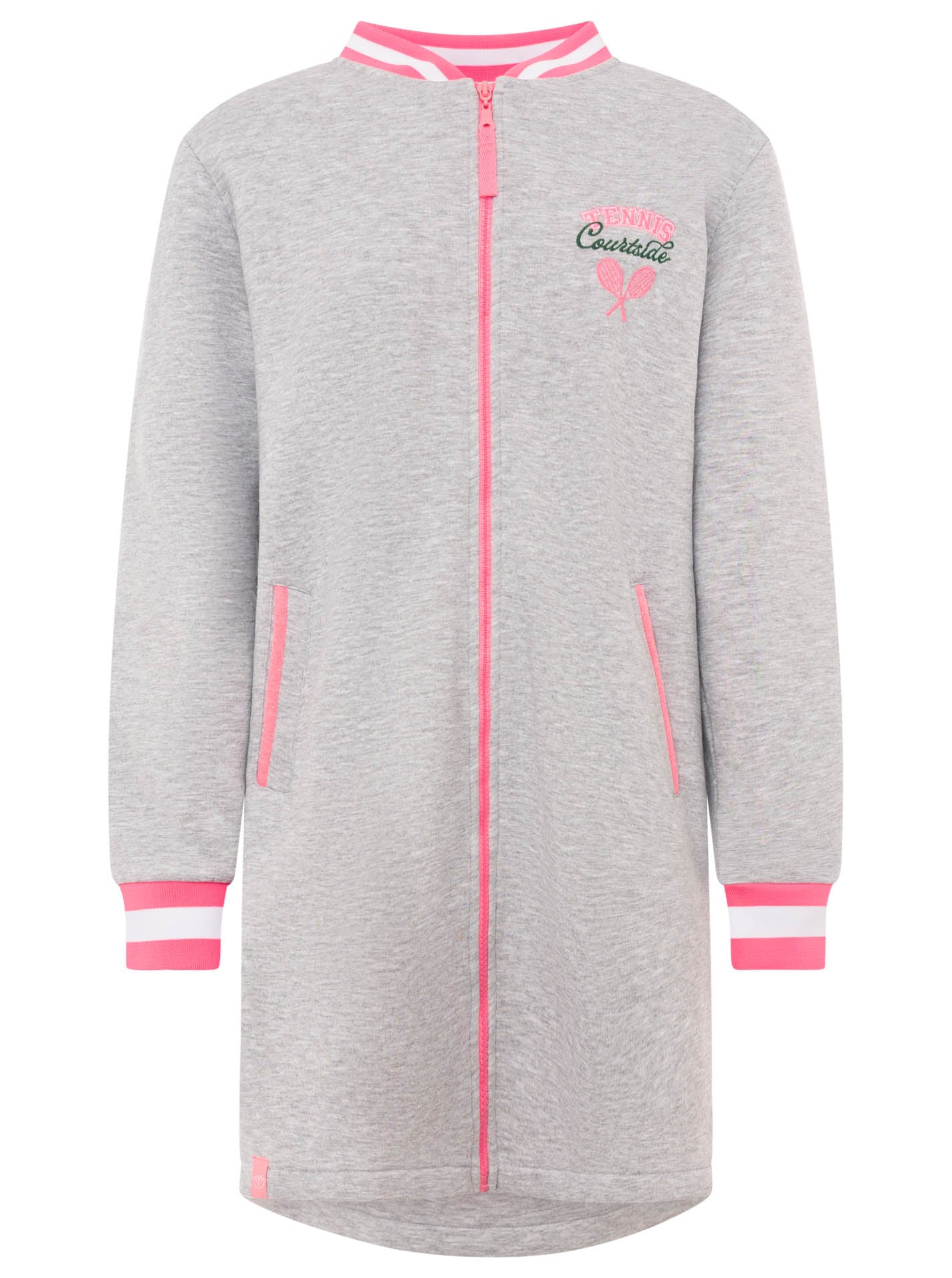 Zwillingsherz Kurzmantel »"Courtside"« Stickerei,Ressverschluss, elastische Bündchen
