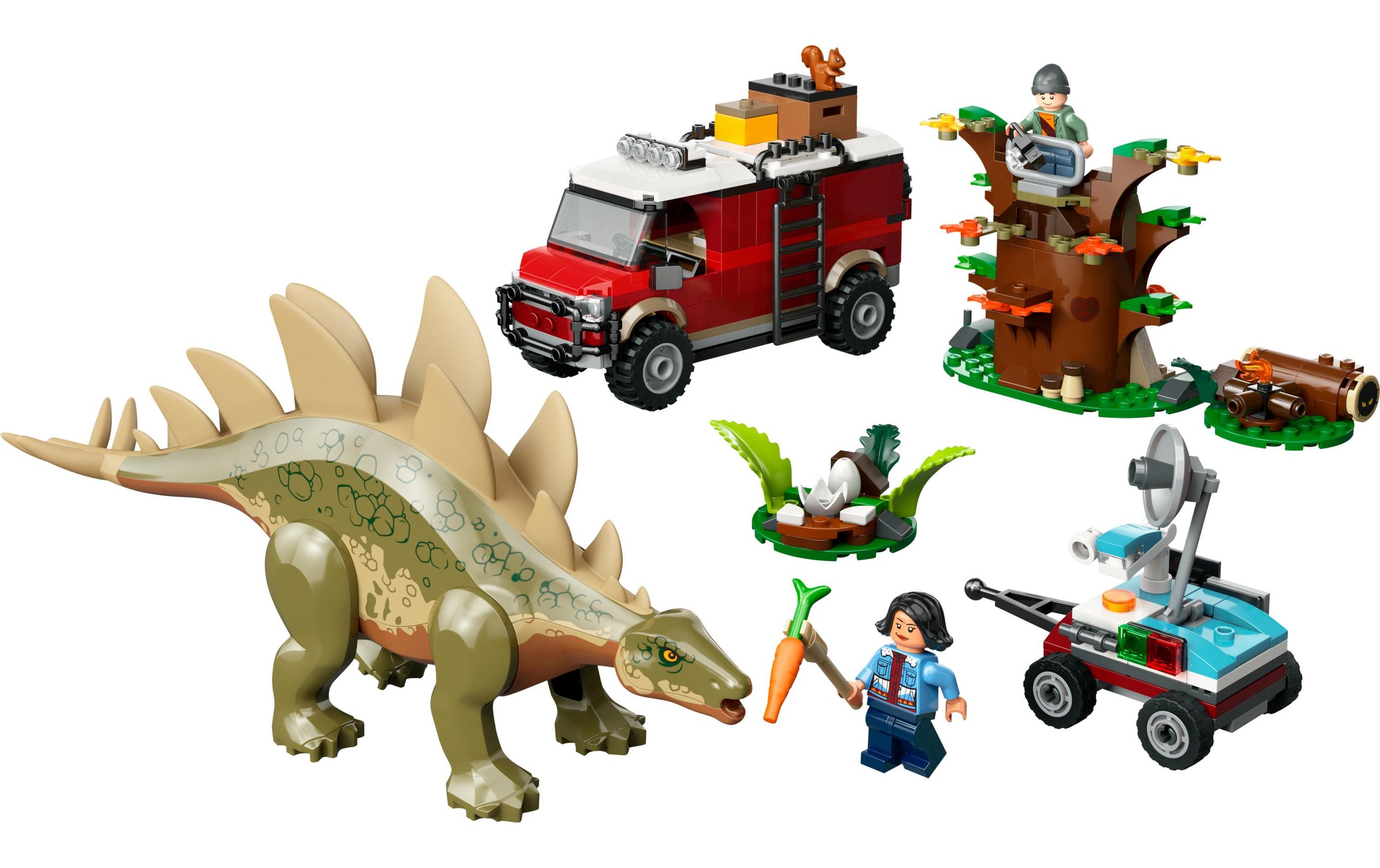 LEGO® Konstruktionsspielsteine »Jurassic World Entdeckung des Stegosaurus 76965«, (420 St.)