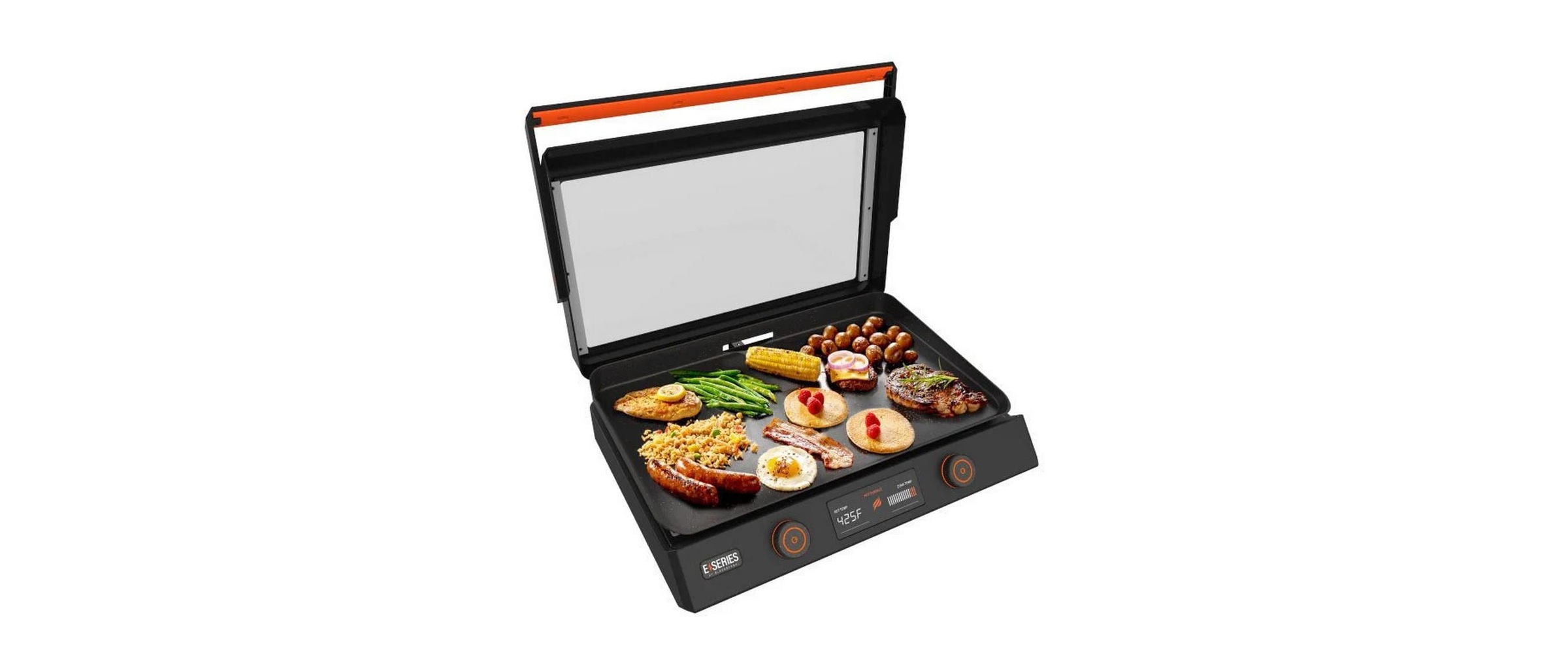 Image of Tischgrill "Blackstone E-Serie 22" 1600 W Leistungsstarke Tischgrillplatte mit Keramikbeschichtung