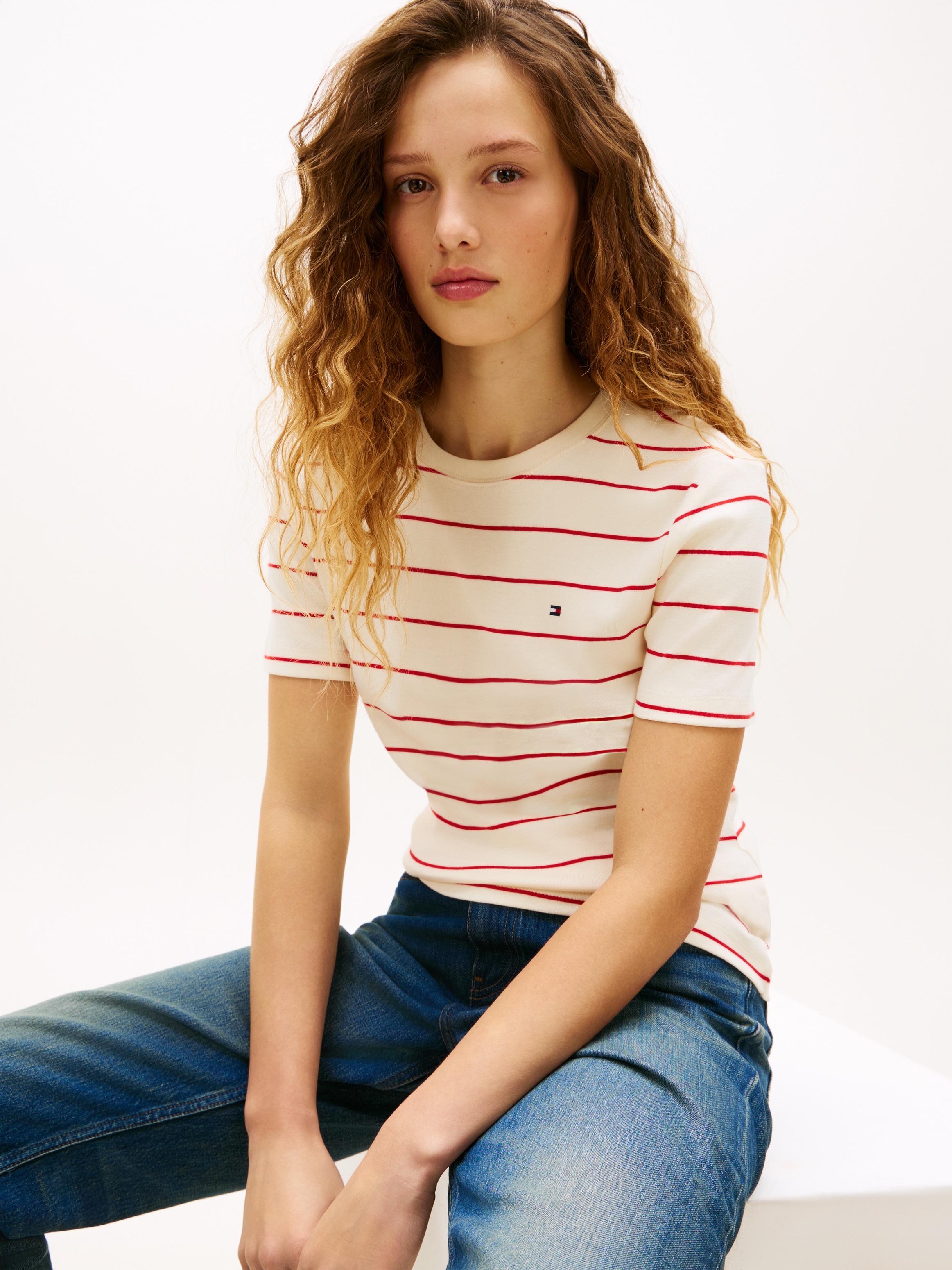 Tommy Hilfiger T-Shirt »SLIM CODY C-NK« Baumwolle, slim fit