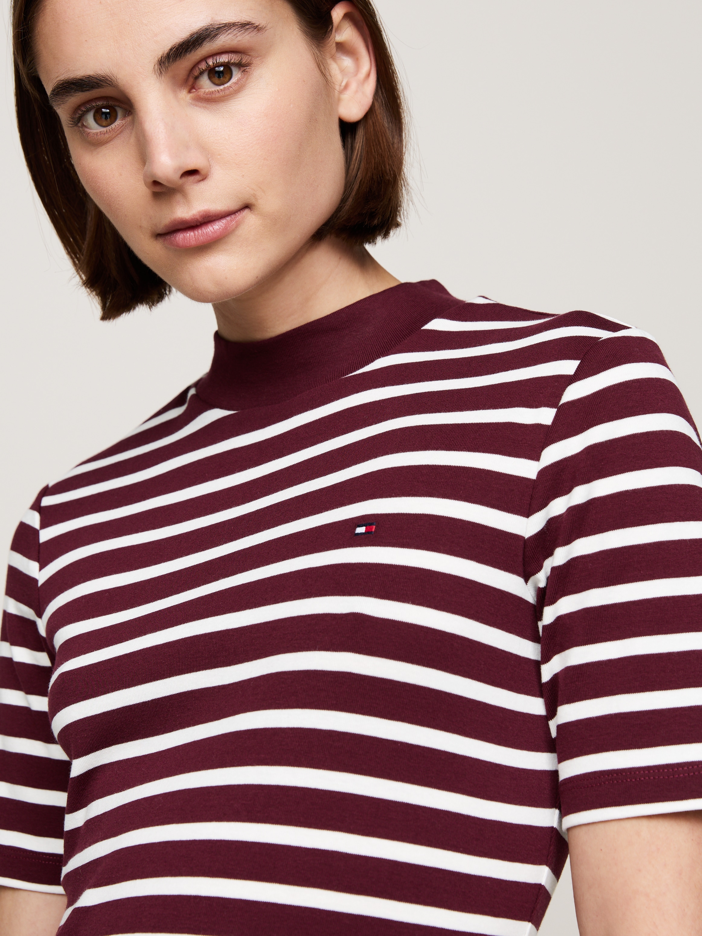 Tommy Hilfiger Shirtkleid »SLIM CODY MOCK-NK DRESS«, mit Mock-neck