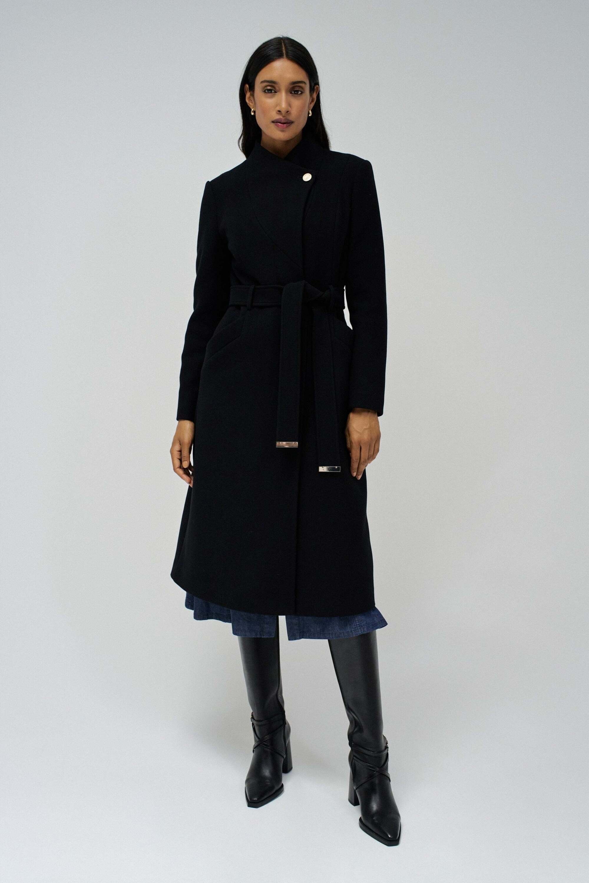 Salsa Wolljacke »Salsa Jeans Wollmantel Long Wool Peacoat With Belt«