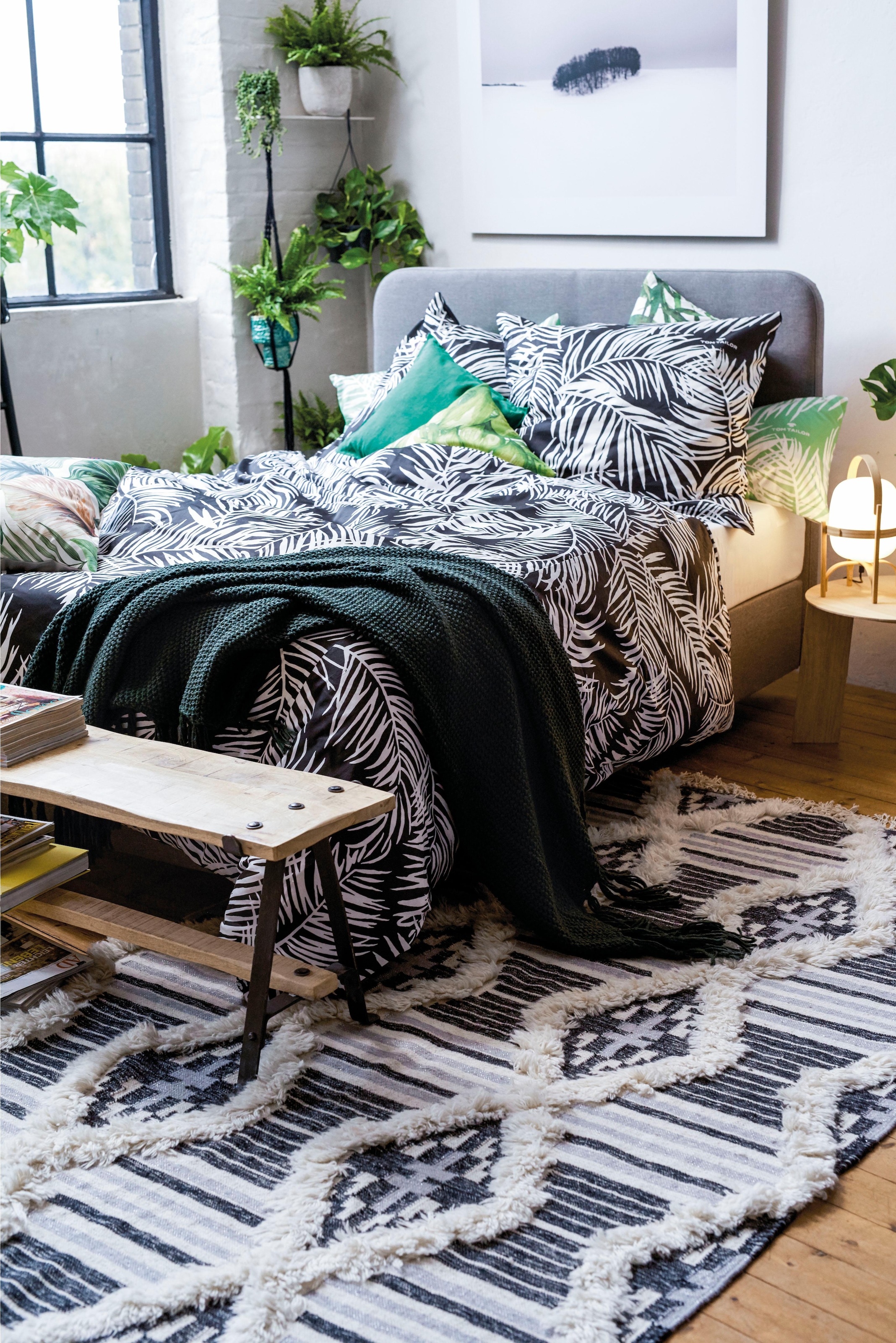 Kelim«, TOM rechteckig, TAILOR »Cozy mit Fransen, Boho-Style HOME handgewebt, kaufen Teppich