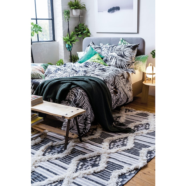 TOM TAILOR HOME Teppich »Cozy Kelim«, rechteckig, handgewebt, mit Fransen,  Boho-Style kaufen
