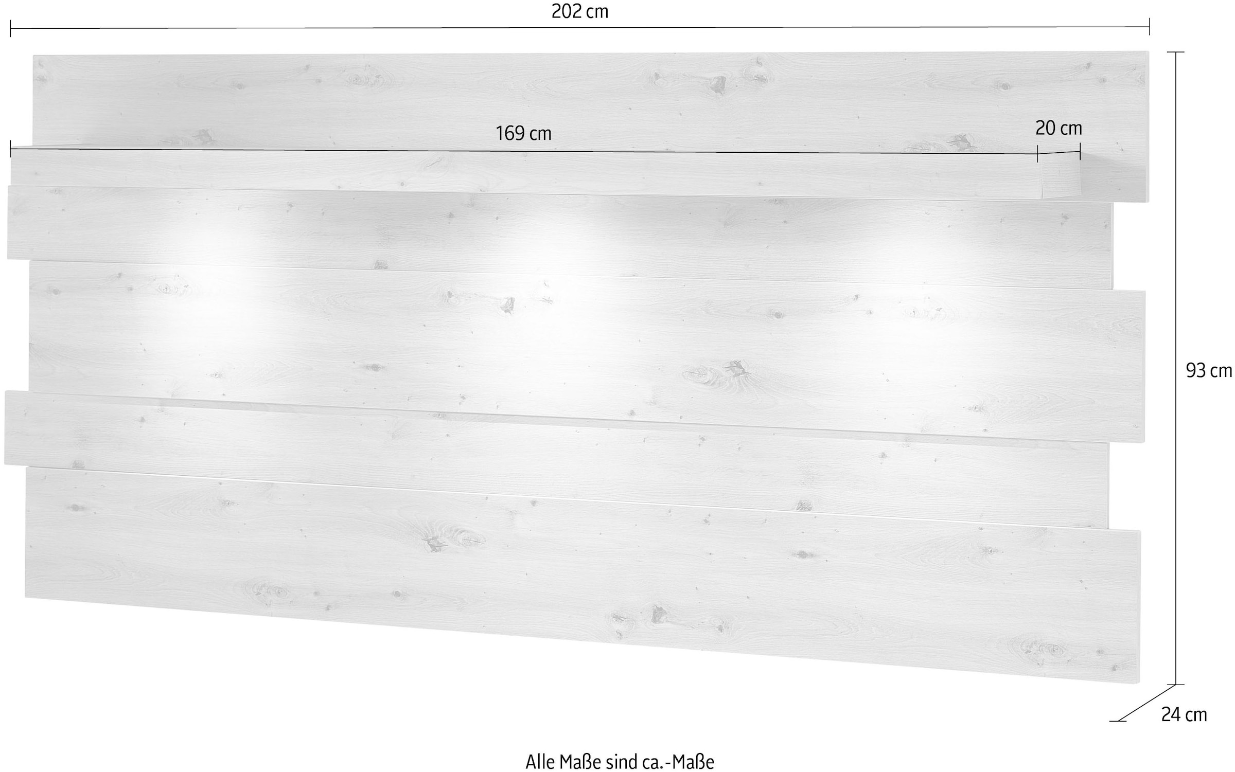 Innostyle Garderobenpaneel »Loft Two«, inkl. LED-Beleuchtung
