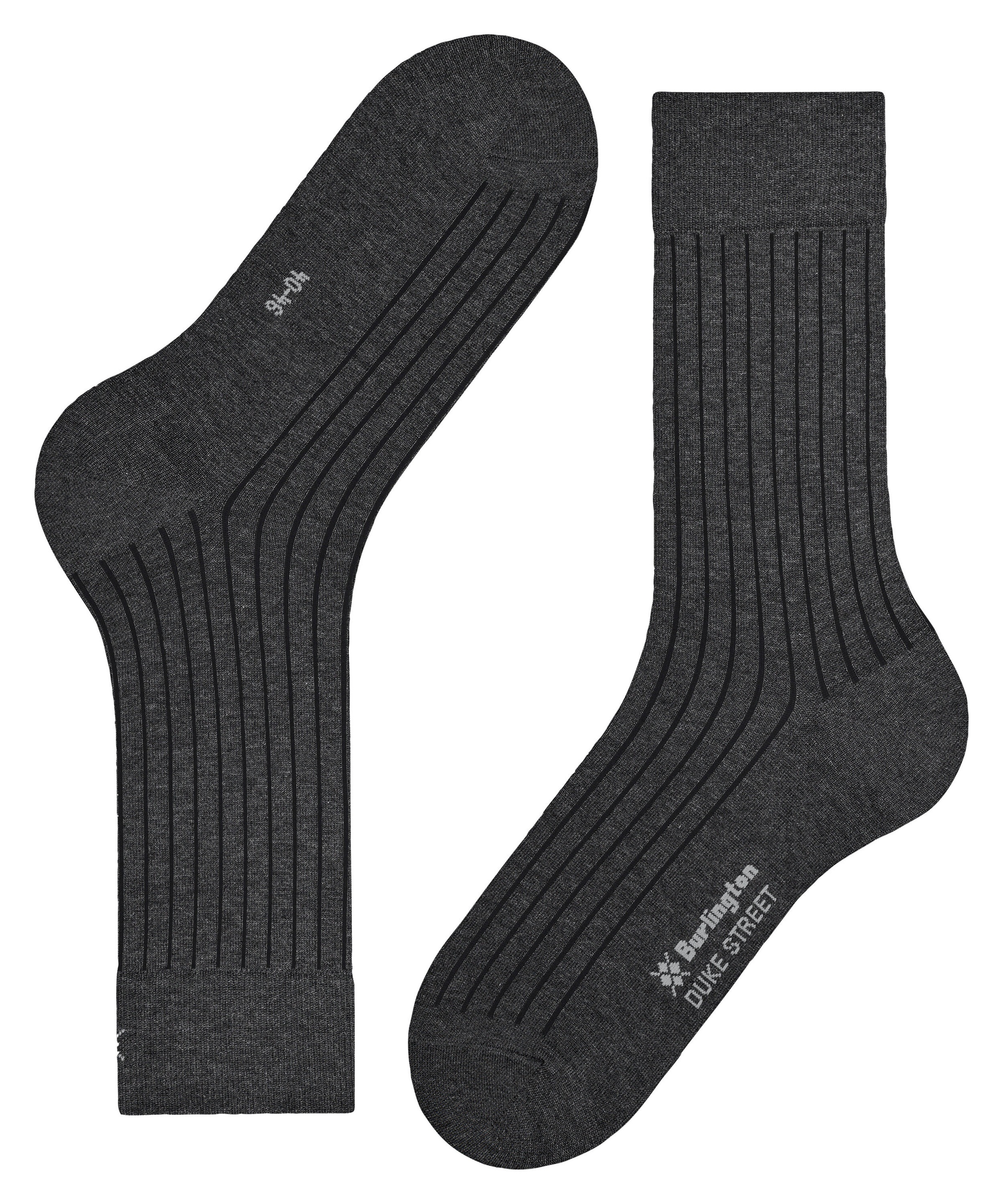 Burlington Chaussettes »Duke Street« Taille unique 40-46, structure côtelée, mélange coton