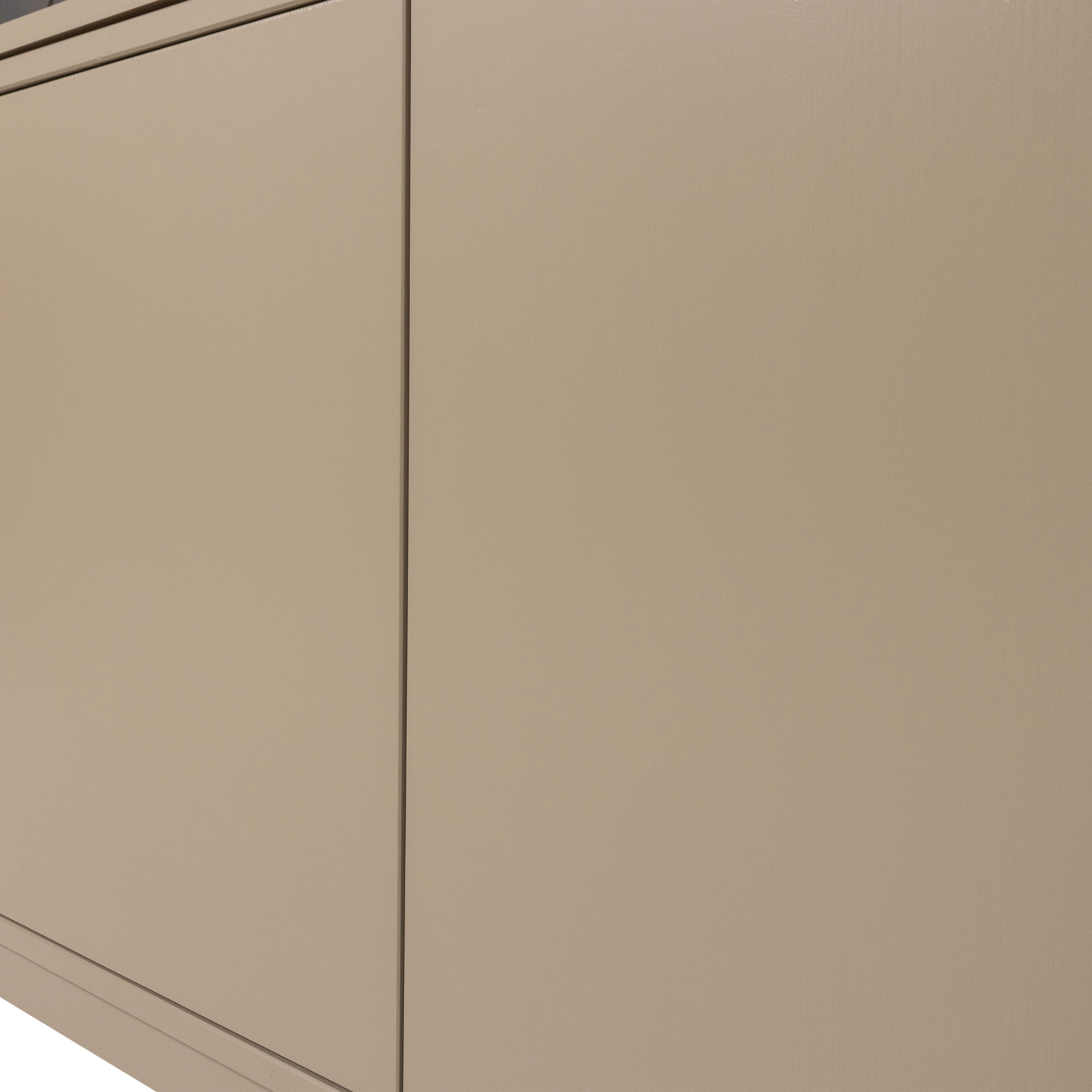 WOOOD Glasvitrine »Casa FSC® Mix Kiefernholz Glastüren mit Eichendekor 101x40x236 cm« Kratzfeste Melaminoberfläche, sichtbare Maserung, einfach zu montieren