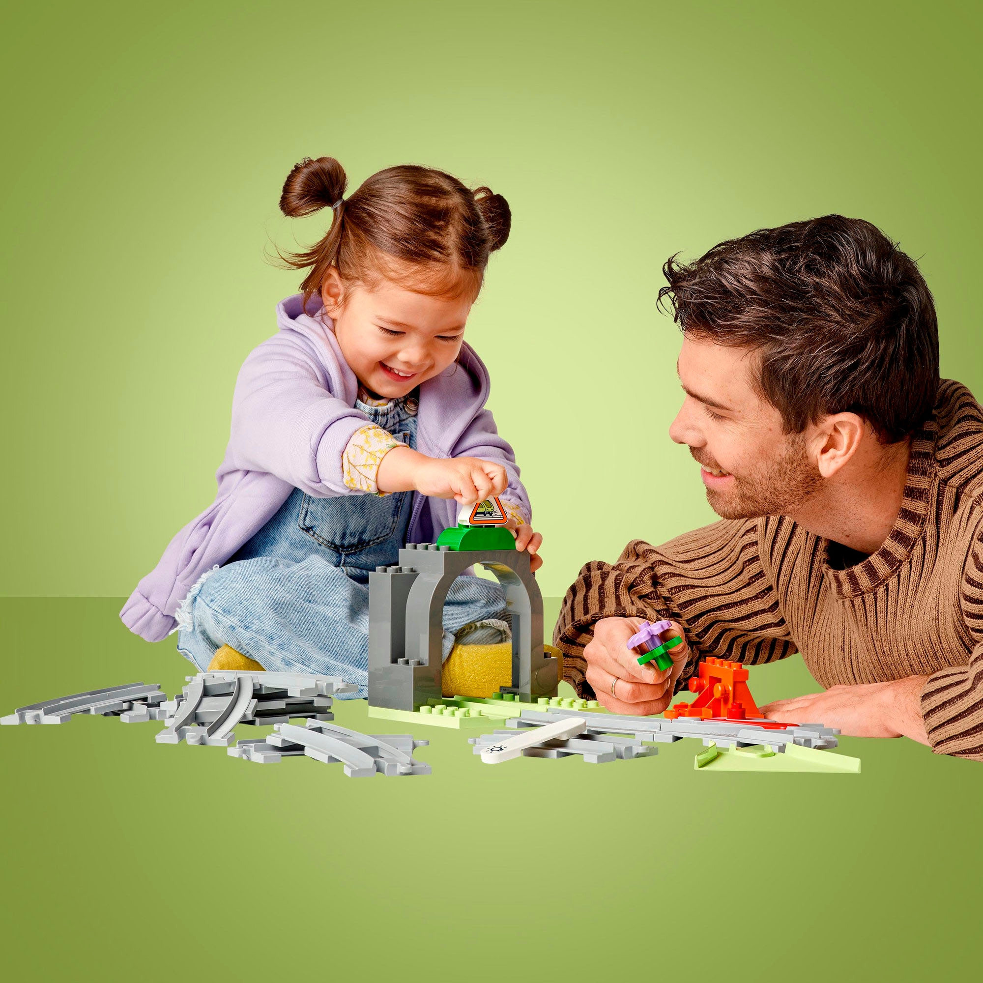 LEGO® Konstruktionsspielsteine »Eisenbahntunnel und Schienen – Erweiterungsset (10425)« LEGO DUPLO Town; Made in Europe