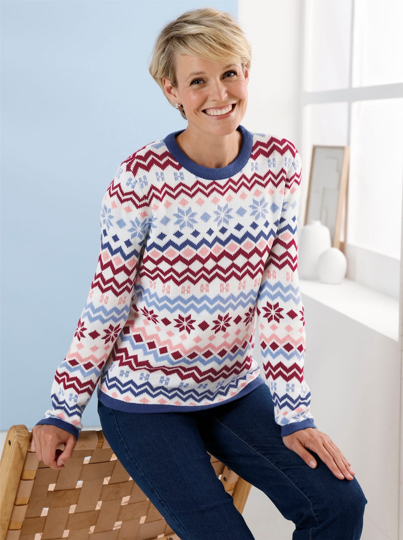 Image of Classic Basics Strickpullover "Norwegerpullover"