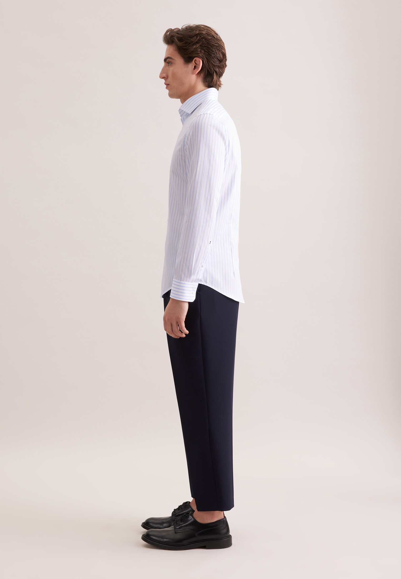 seidensticker Businesshemd »Schwarze Rose« Slim 1/1 Kentkragen Gestreift