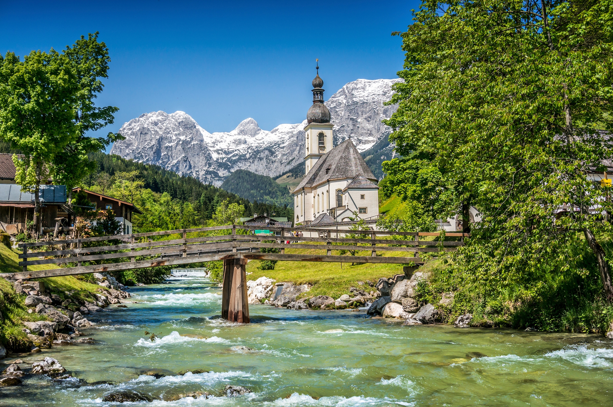 Image of Papermoon Fototapete "Bavarian Alps" glatt