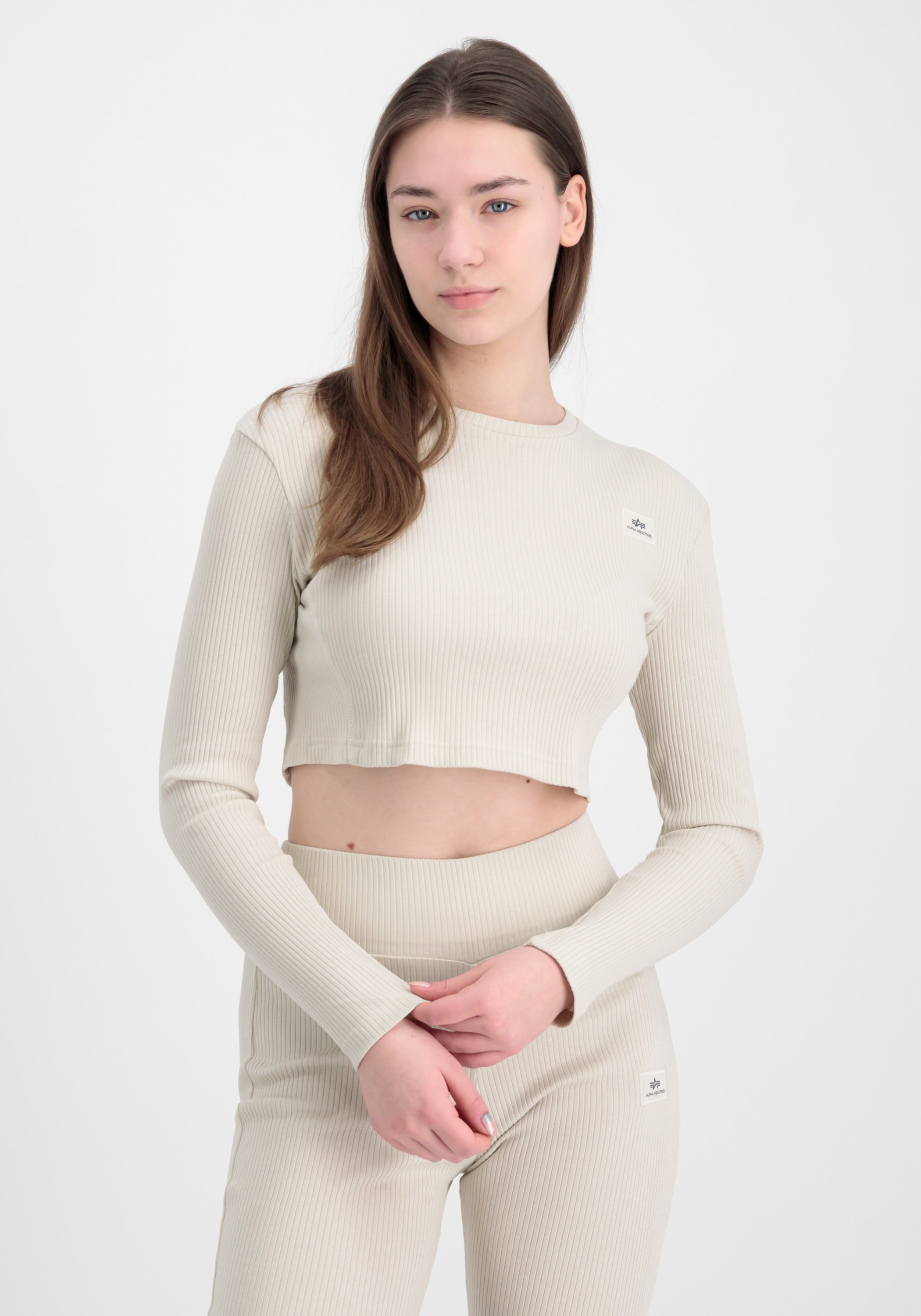 Alpha Industries Longsleeve »Alpha Industries Women - Longsleeves X-Fit Rib LS C Wmn«