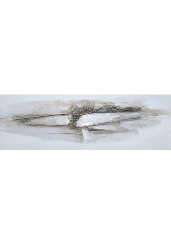 Ölgemälde, Abstrakt, (1 St.), jedes Bild ein Unikat, BxH: 120x40 cm