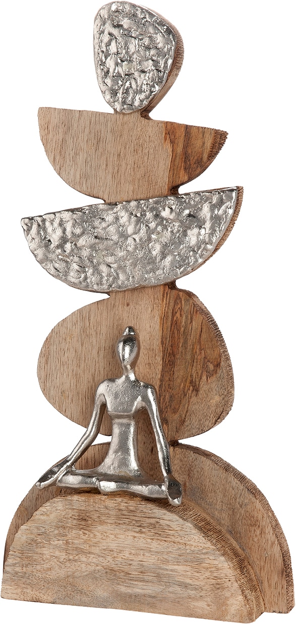 Image of GILDE Skulptur "Skulptur Steindaube Achtsamzeit" Achtsamkeit Meditation Entschleunigung Auszeit Balance