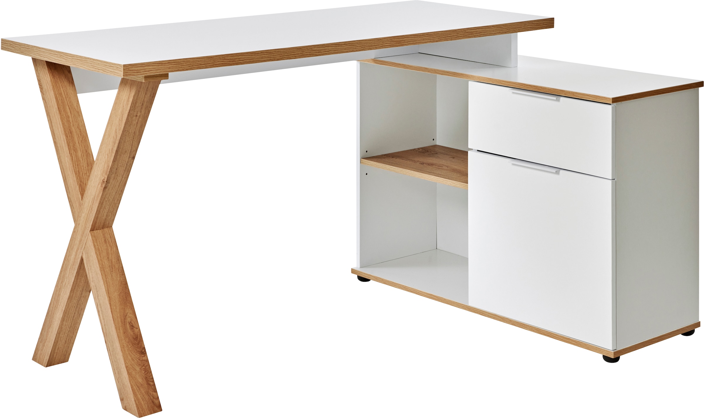 Jahnke Eckschreibtisch »X-CLUB C 40 E« 1 Stk. tlg. Eckschreibtisch, wechselseitig montierbar, X-Gestell
