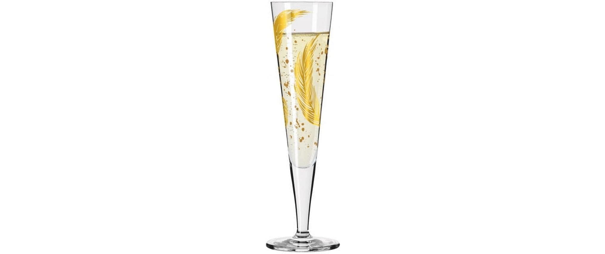 Ritzenhoff Champagnerglas »Goldfarbennacht No 42. 1 Stück, Transparent«