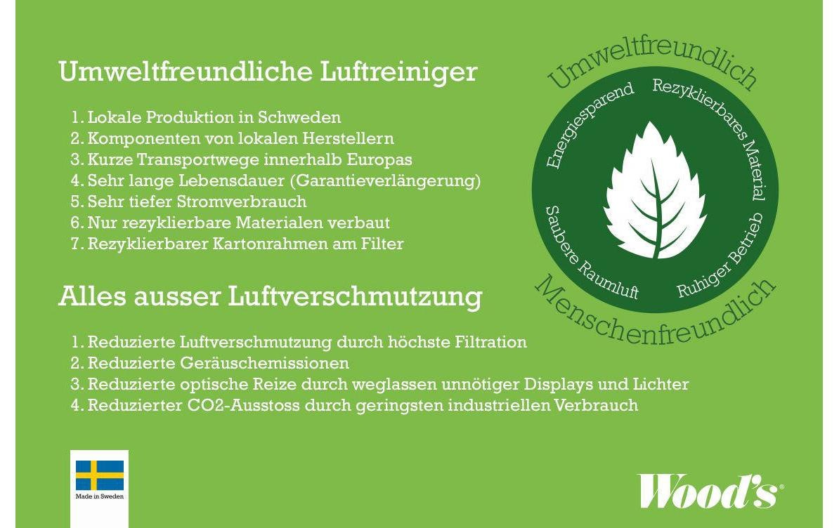 Luftreiniger »Wood's ELFI 899«, für 160 m² Räume
