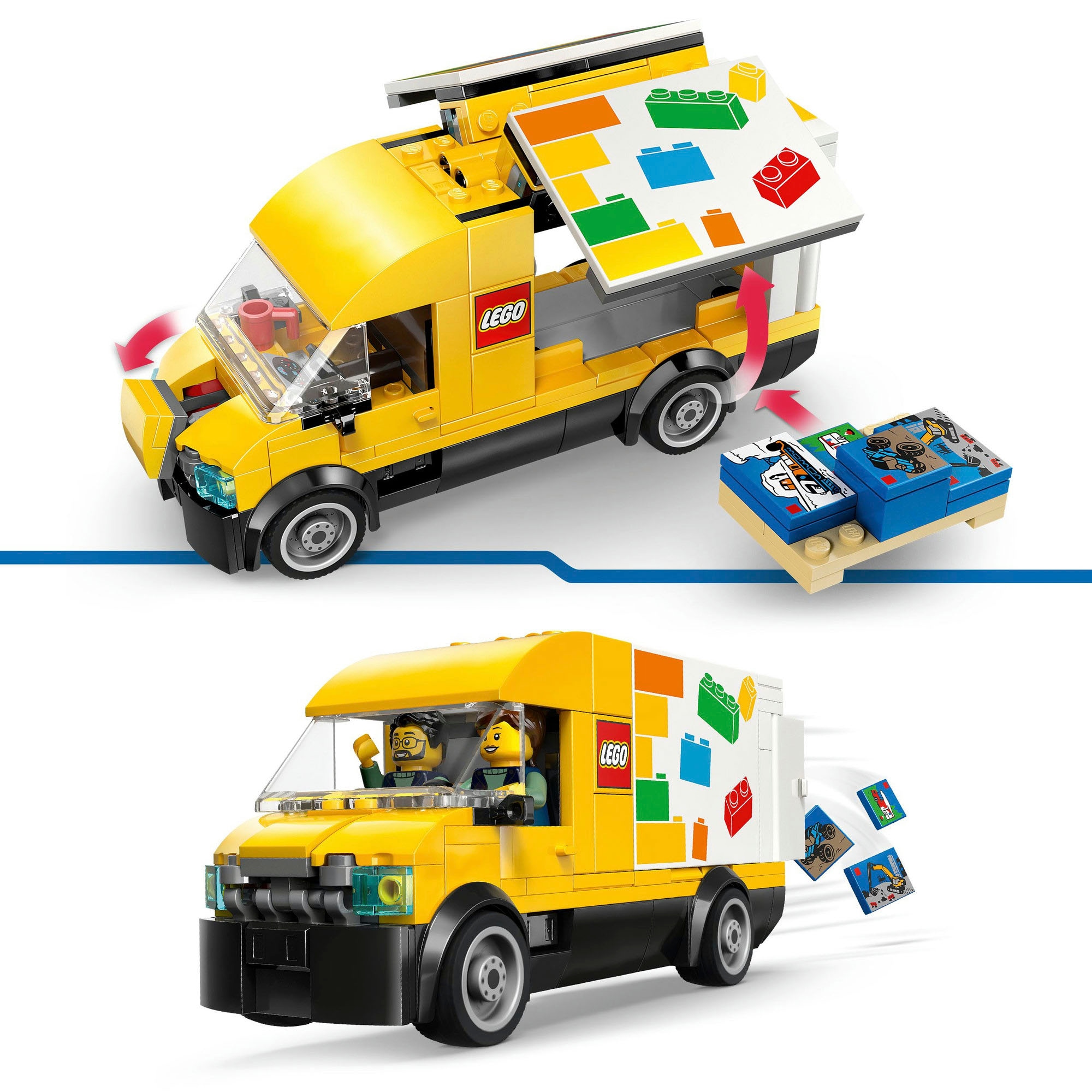 LEGO® Pions de construction »Der LEGO Lieferwagen (60500), LEGO City« Made in Europe