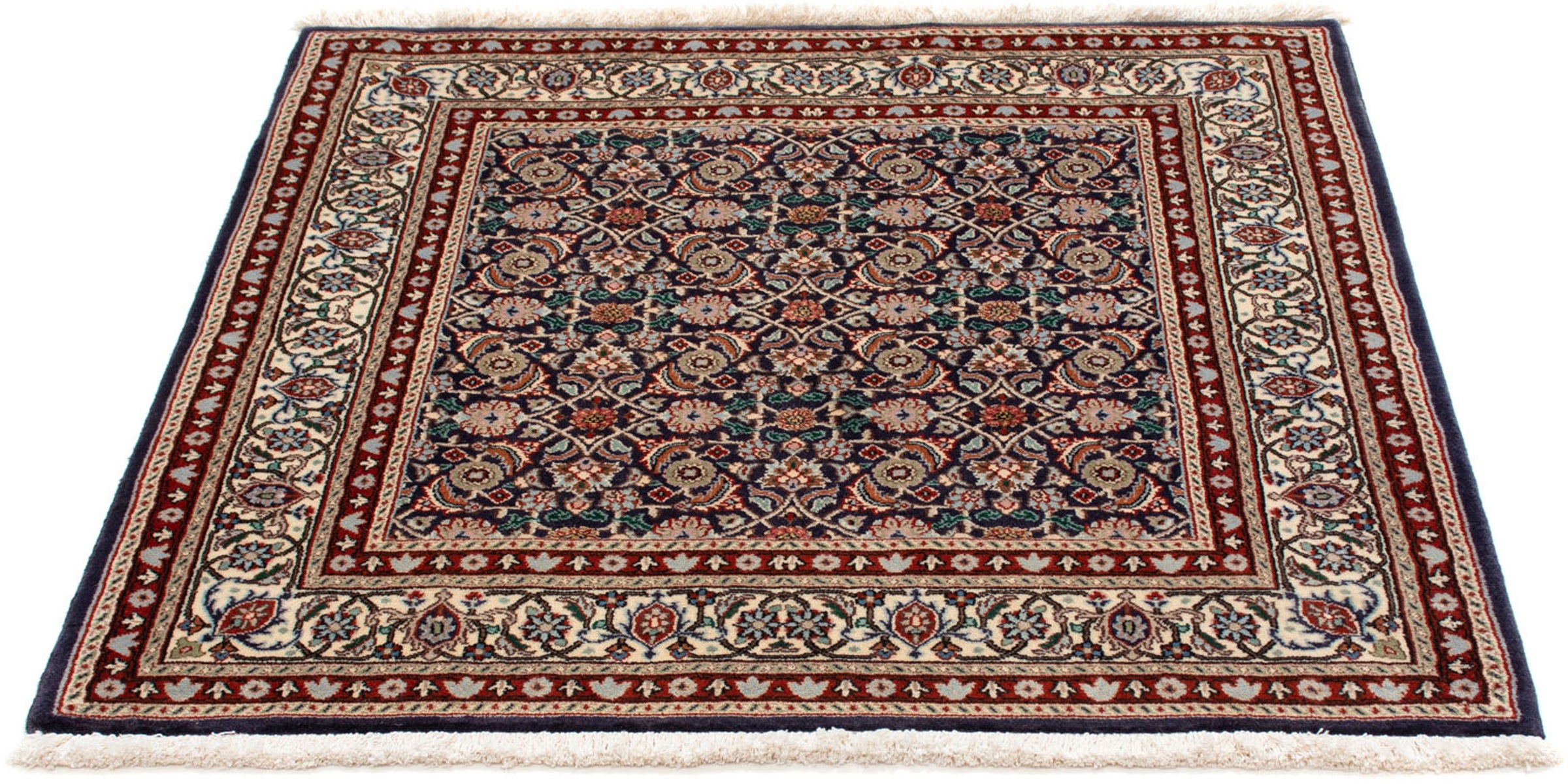 Image of morgenland Orientteppich »Perser - Classic quadratisch - 102 x 100 cm - dunkelblau«, quadratisch, 10 mm Höhe, Wohnzimmer, Handgeknüpft, Einzelstück mit Zertifikat bei Ackermann Versand Schweiz