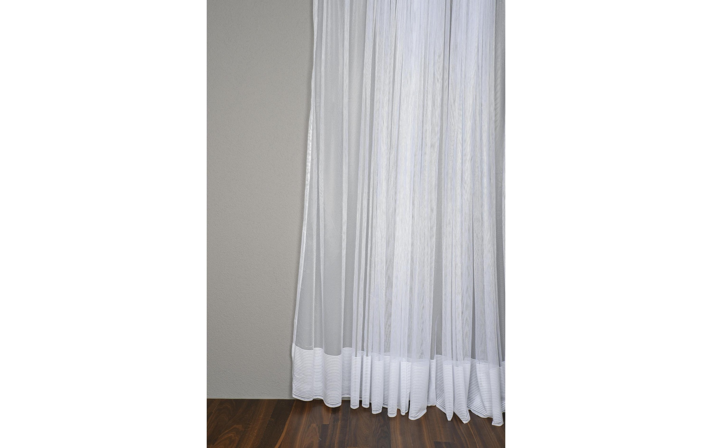 Image of Vorhang "ISI 140 cm x 150 cm, Weiss" Hakenaufhängung 1 Stk. tlg.