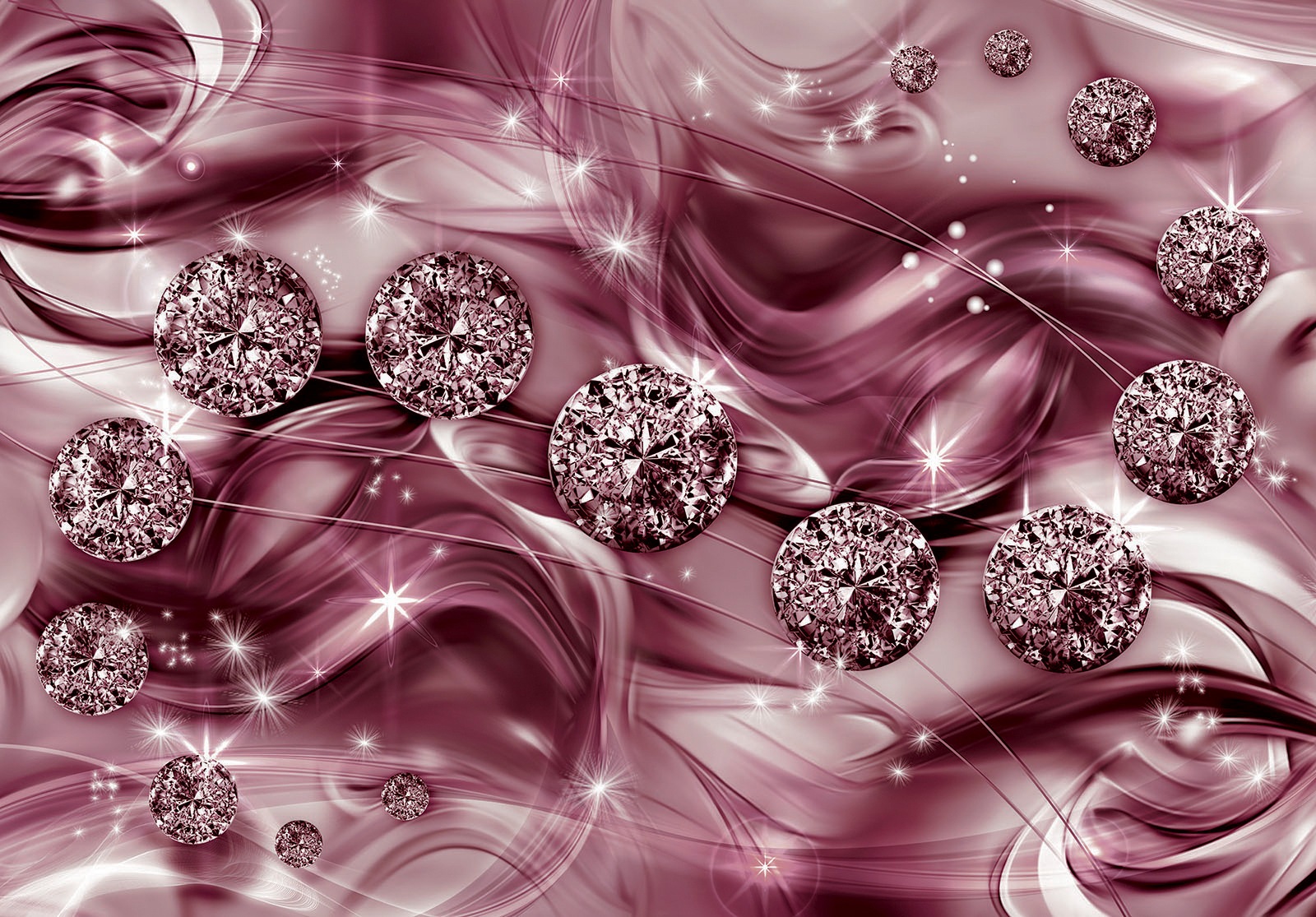 Image of Consalnet Vliestapete »3D Diamant Abstraktion«, abstrakt, fototapete, für Wohnzimmer oder Schlafzimmer bei Ackermann Versand Schweiz