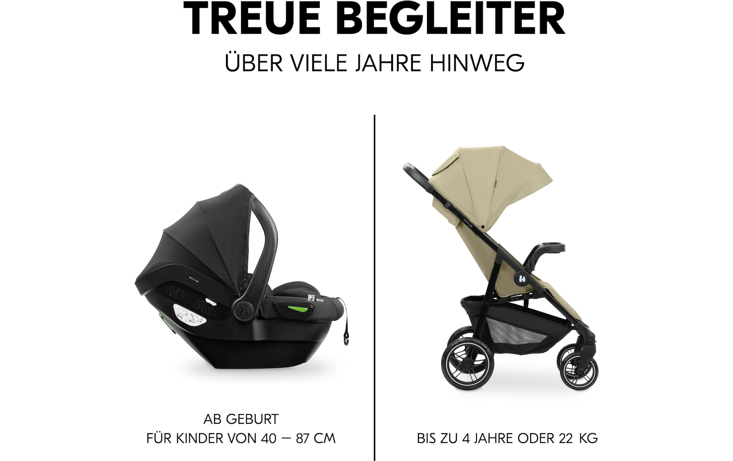 Hauck Poussette pour enfants »Shop N Care Travel Set« 25 kilos