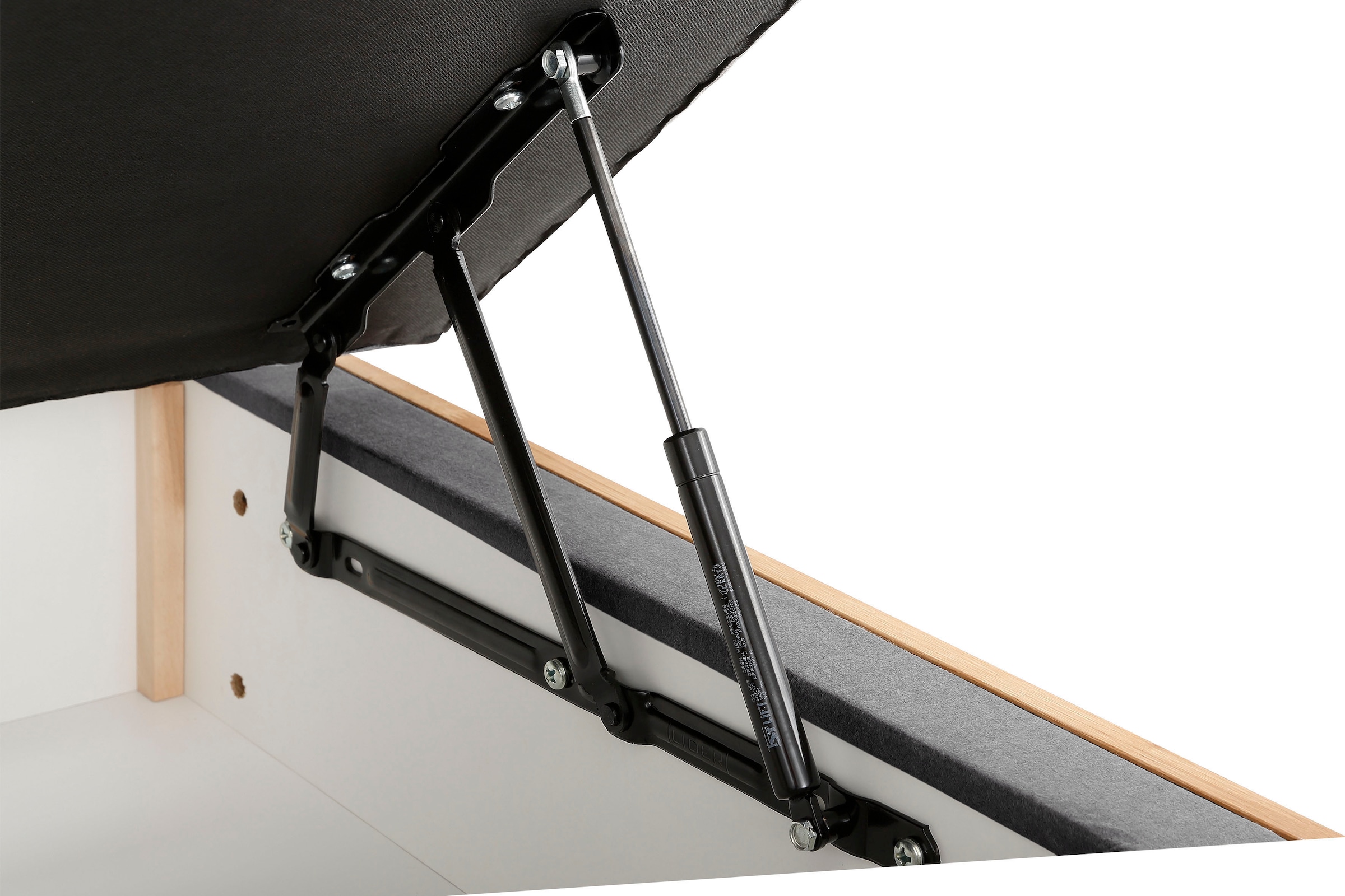 GOODproduct Lit boxspring »Jenna« sans éclairage LED, avec tissus certifiés recyclés